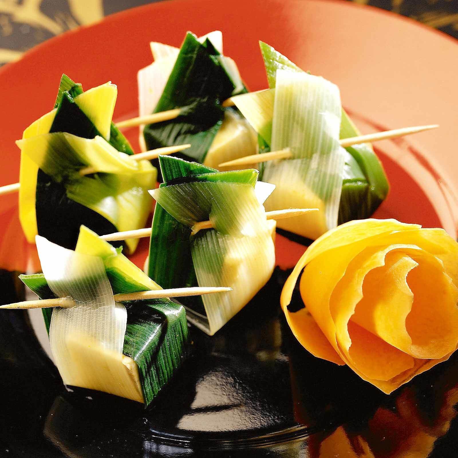 Balluchons de poireau au tofu