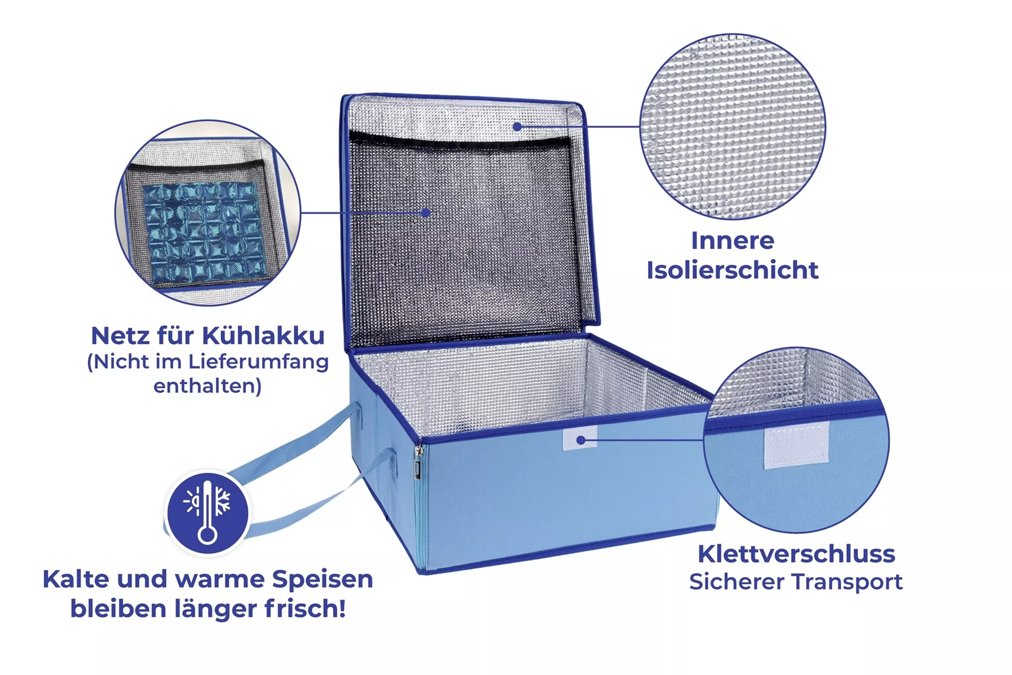 Set De 2 Cloches Isothermes Maximex Bleues - Protection Anti-Insectes Et Thermique