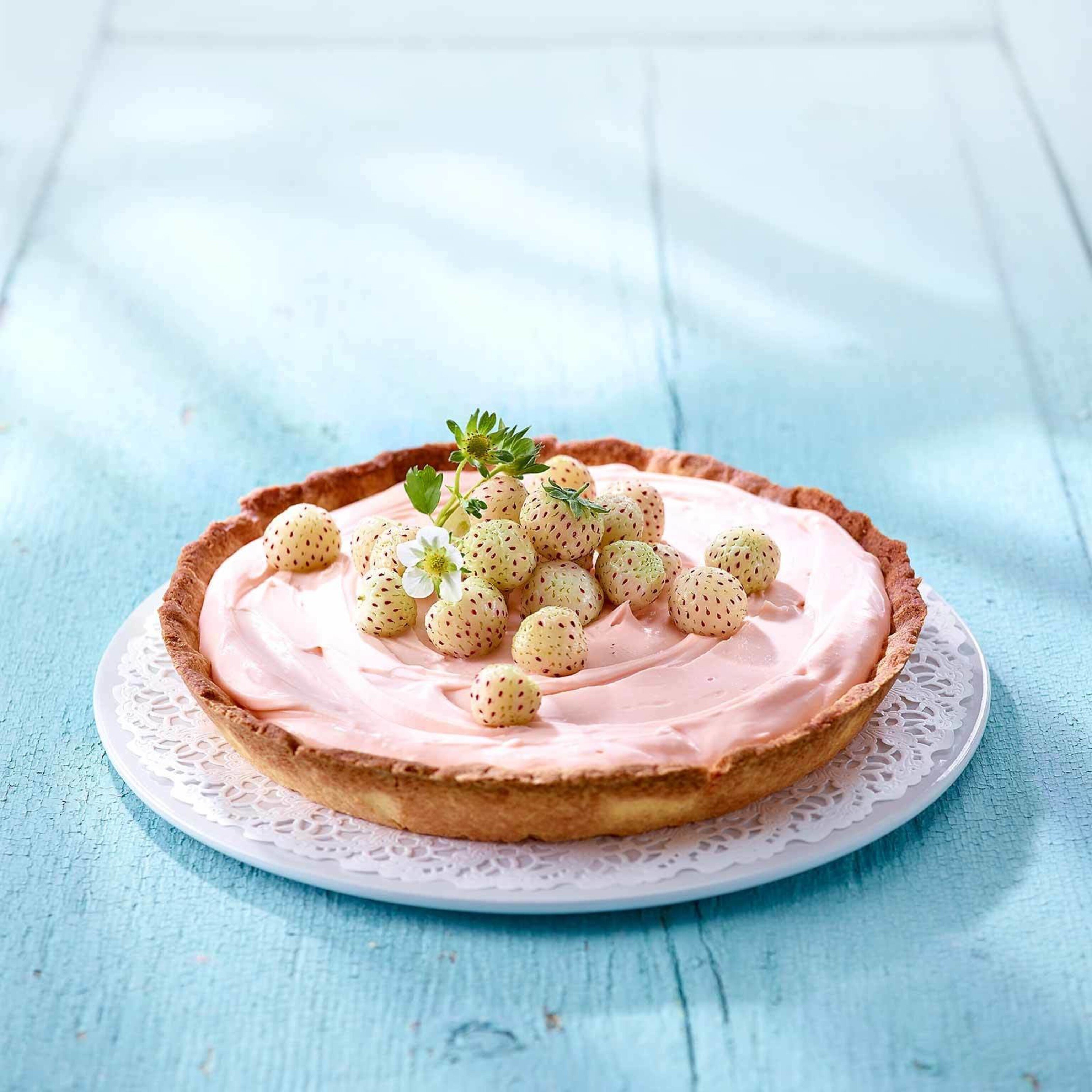 Pineberry-Tarte