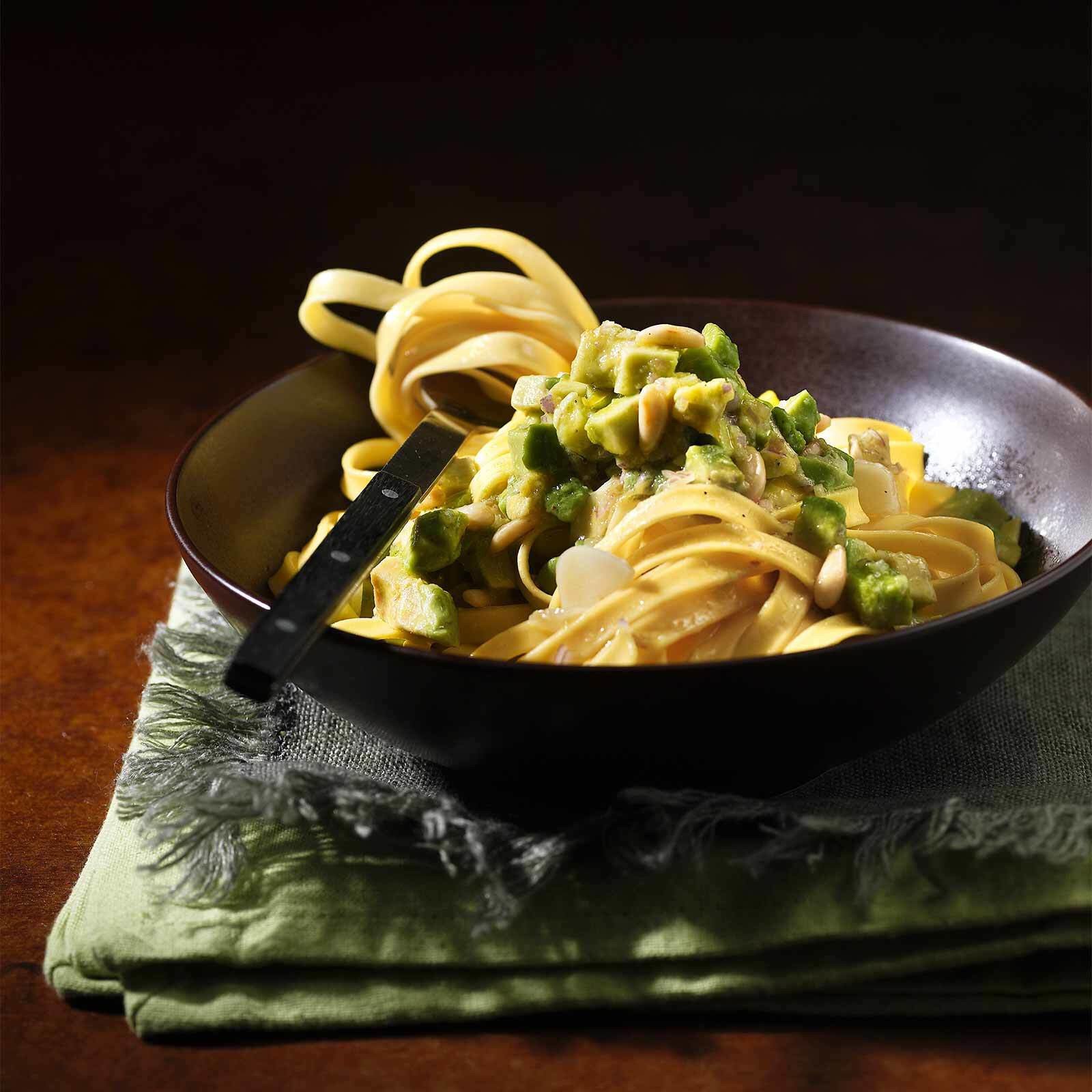 Tagliatelles à la sauce à l’avocat