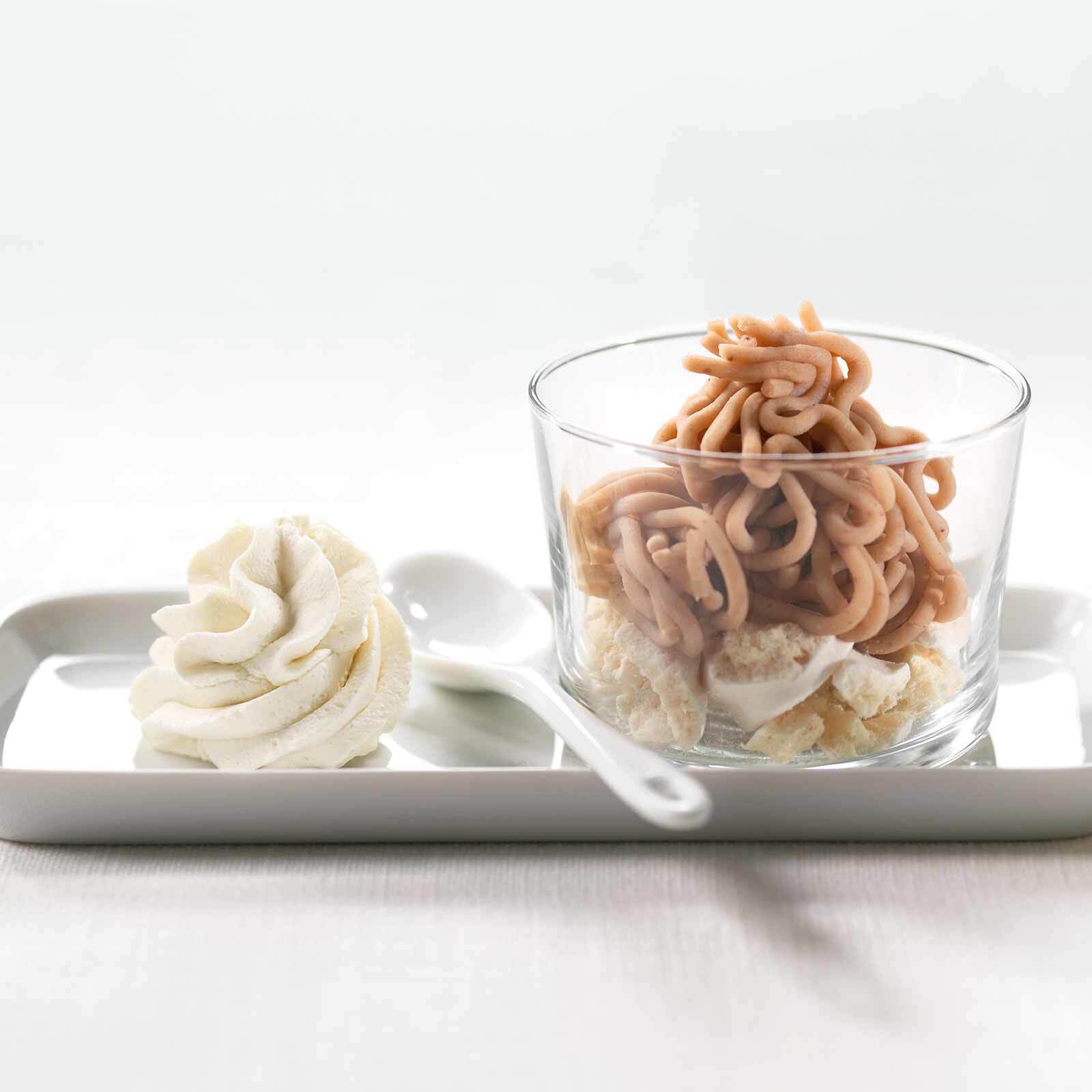 Vermicelles mit Kaffee-Schlagrahm