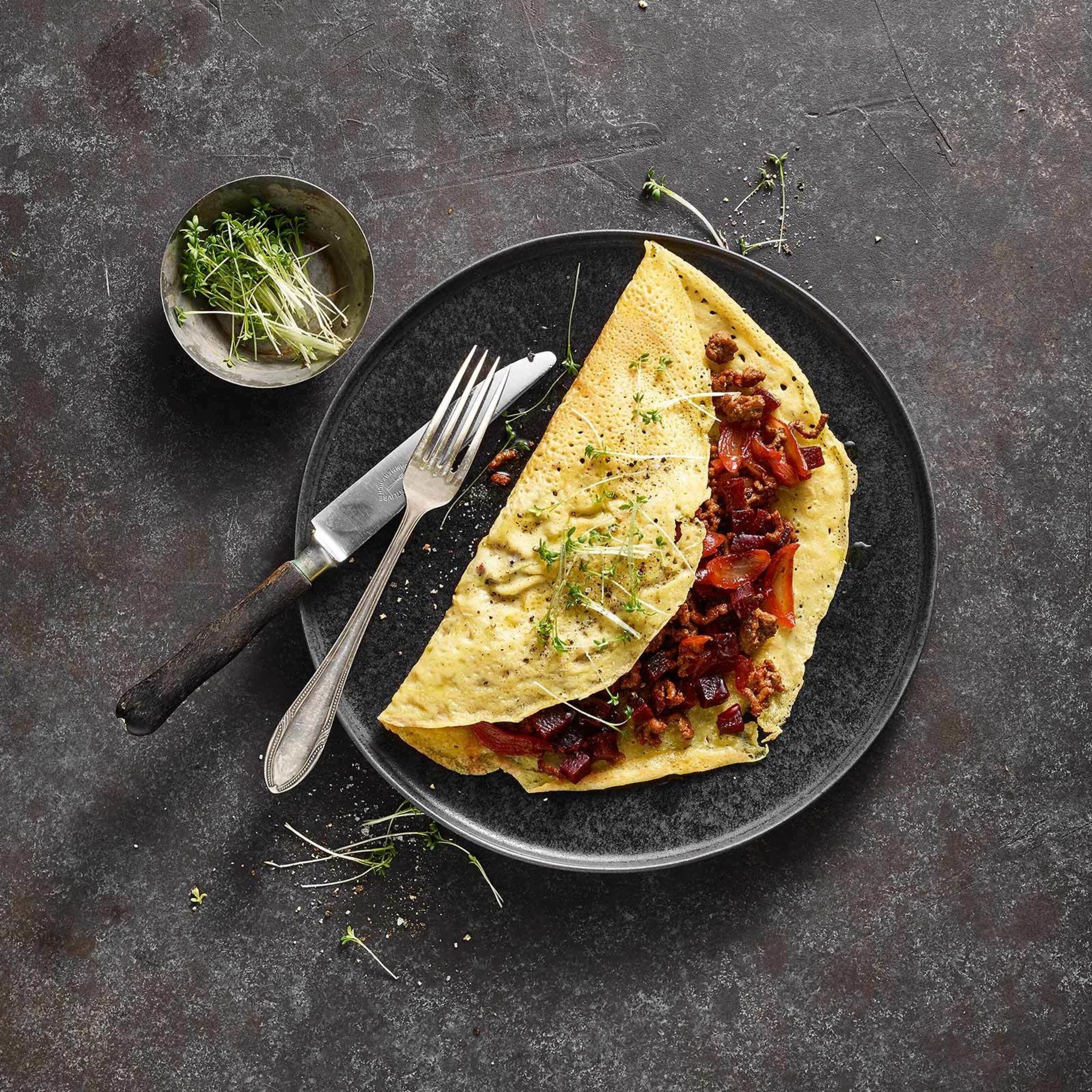 Glutenfreie Kichererbsen-Omeletten