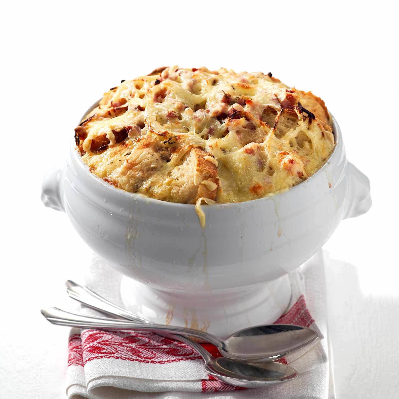 Käse-Brot-Suppe