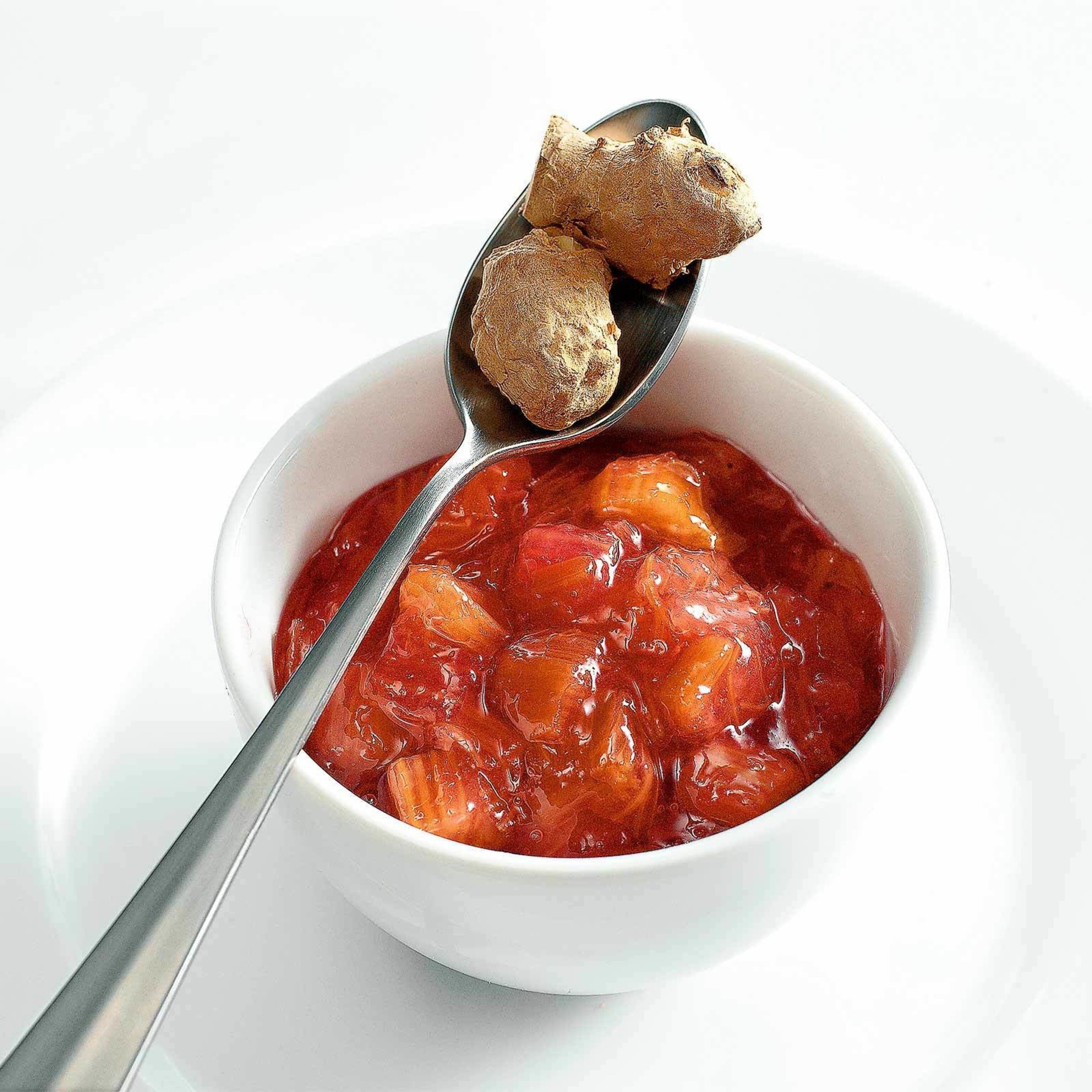 Confiture rhubarbe-gingembre