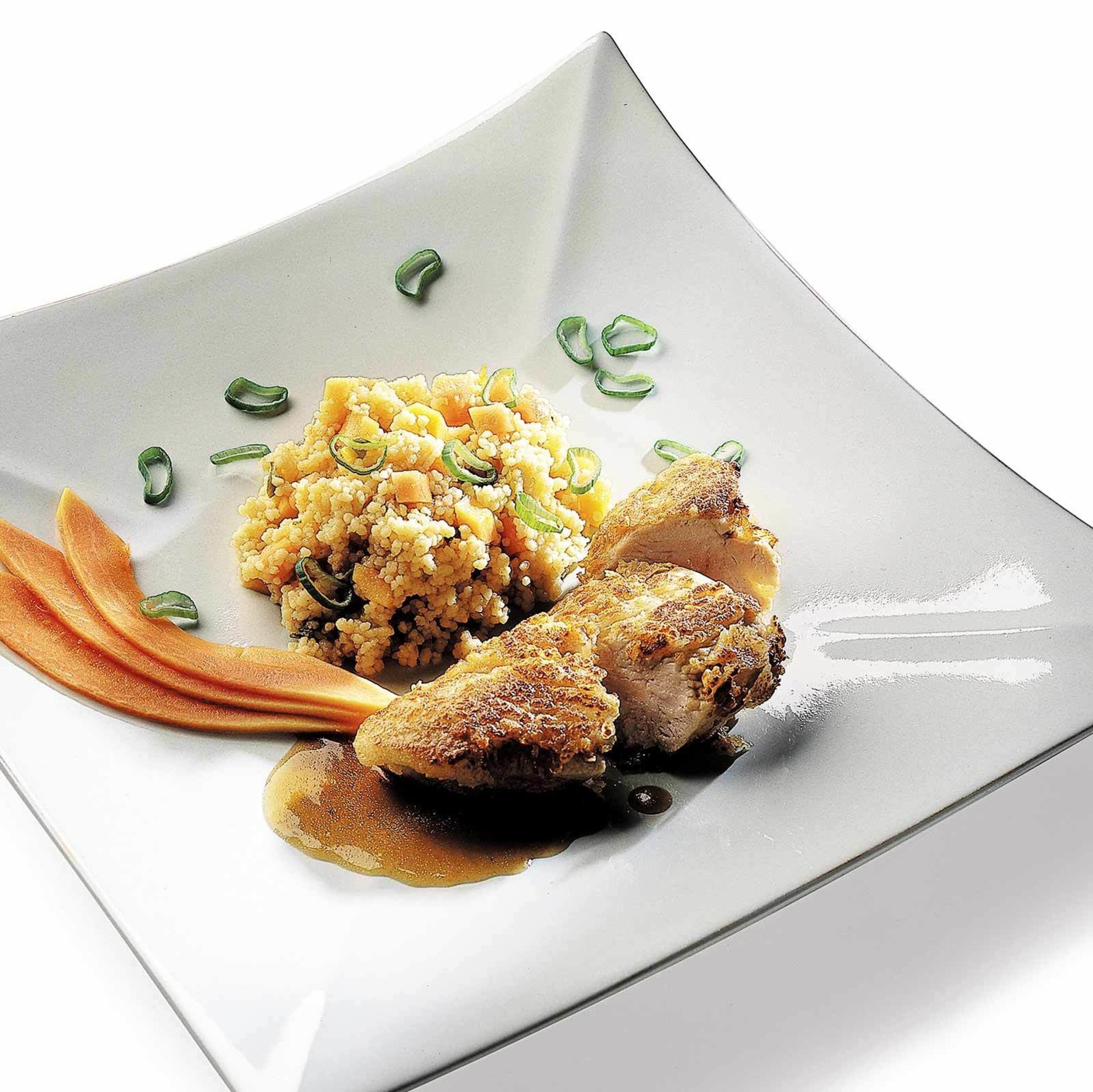 Blancs de poulet et couscous à la papaye