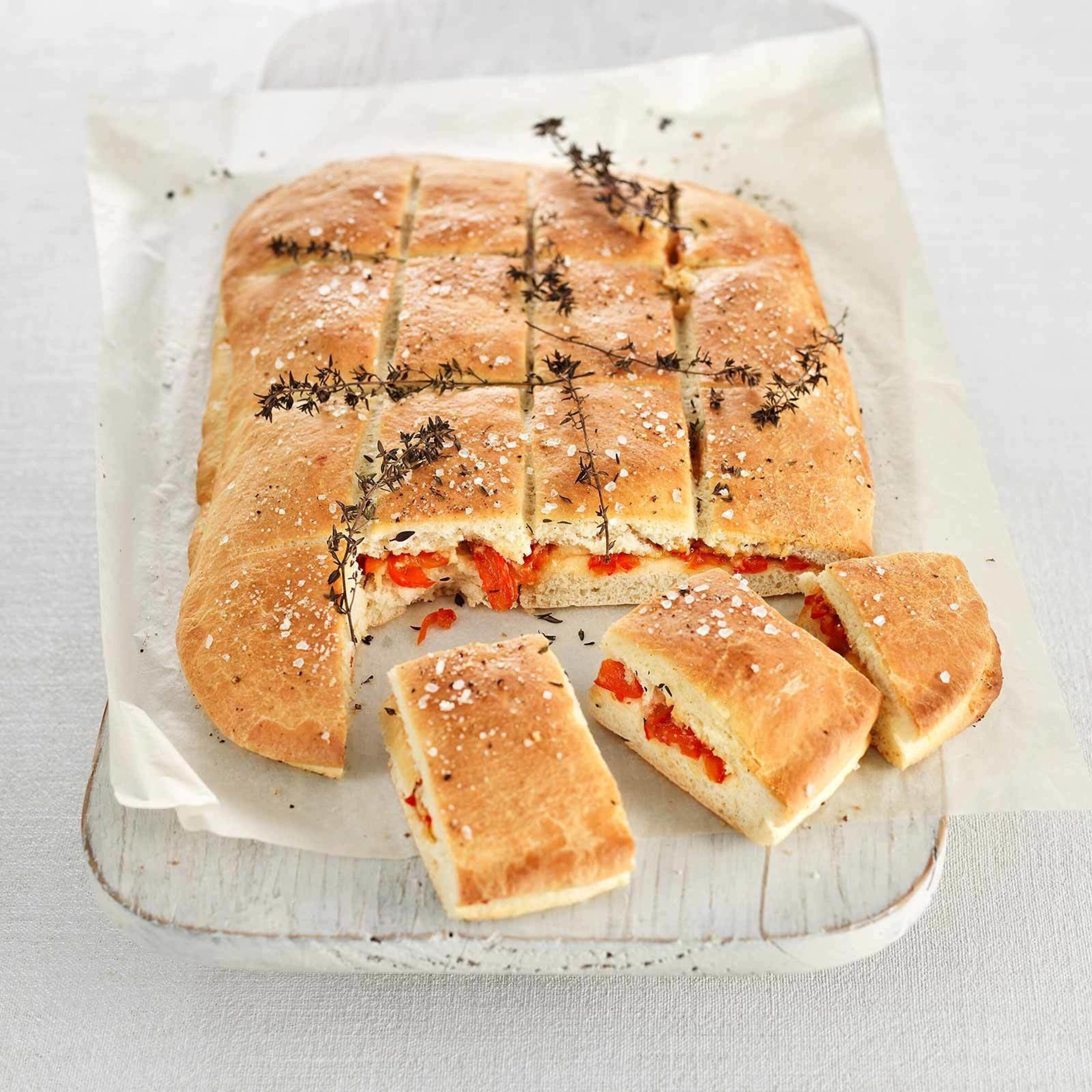 Gefüllte Focaccia