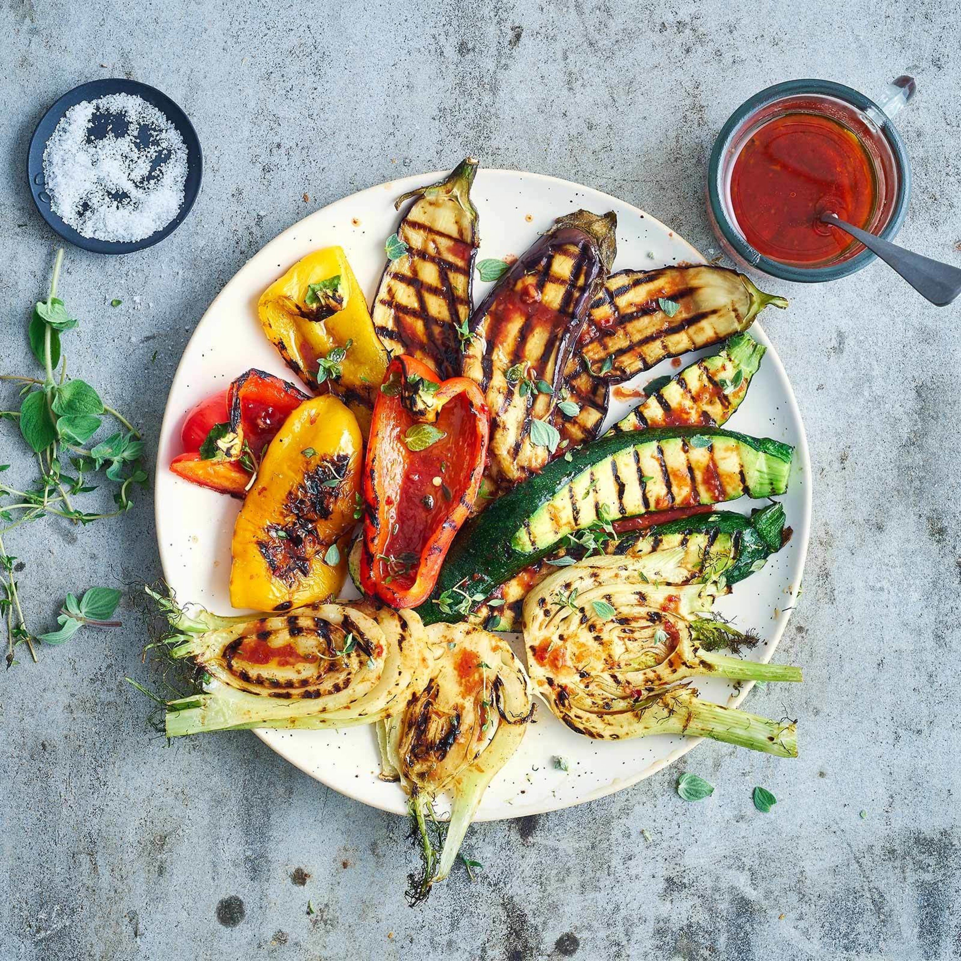 Grilliertes Sommergemüse
