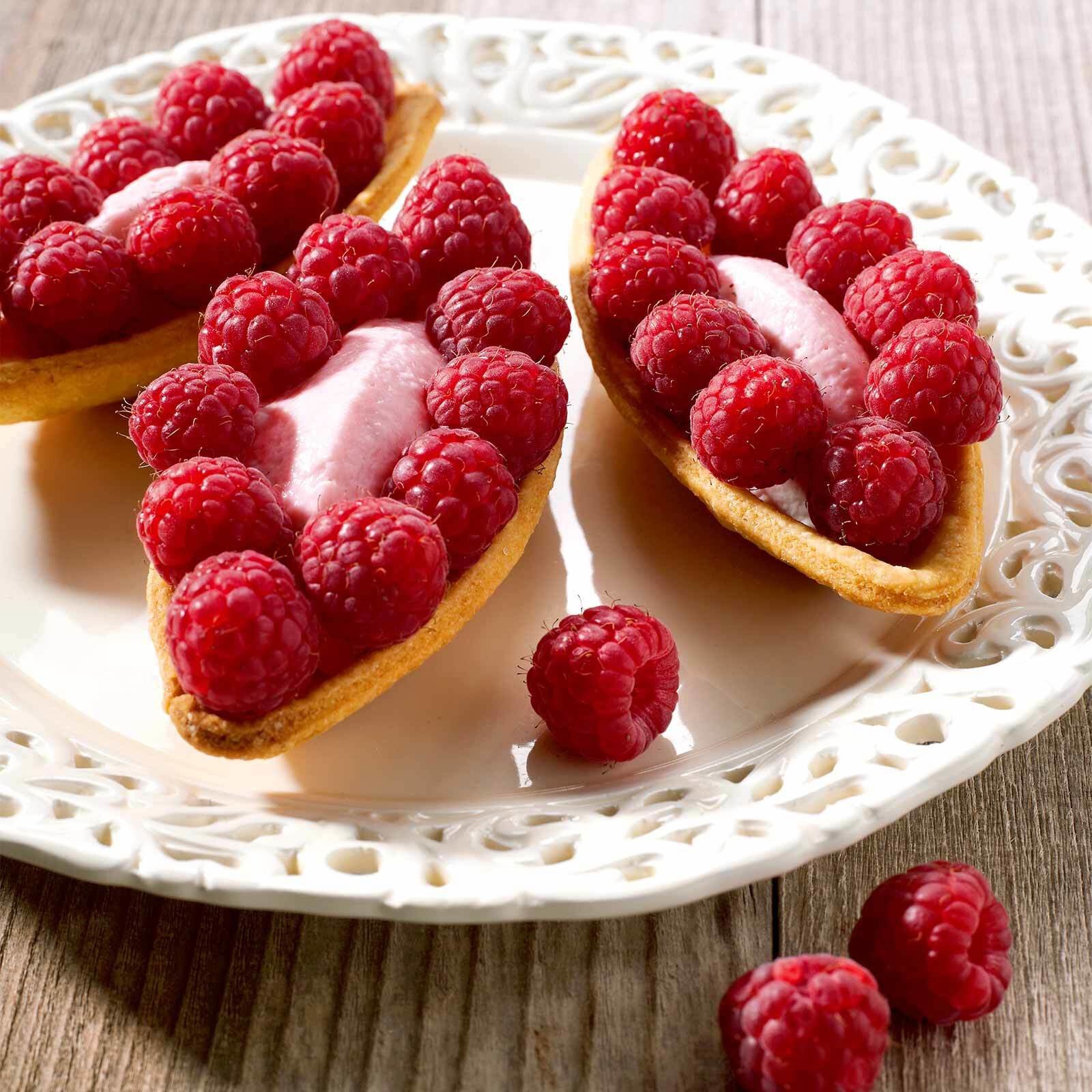 Barquettes aux framboises