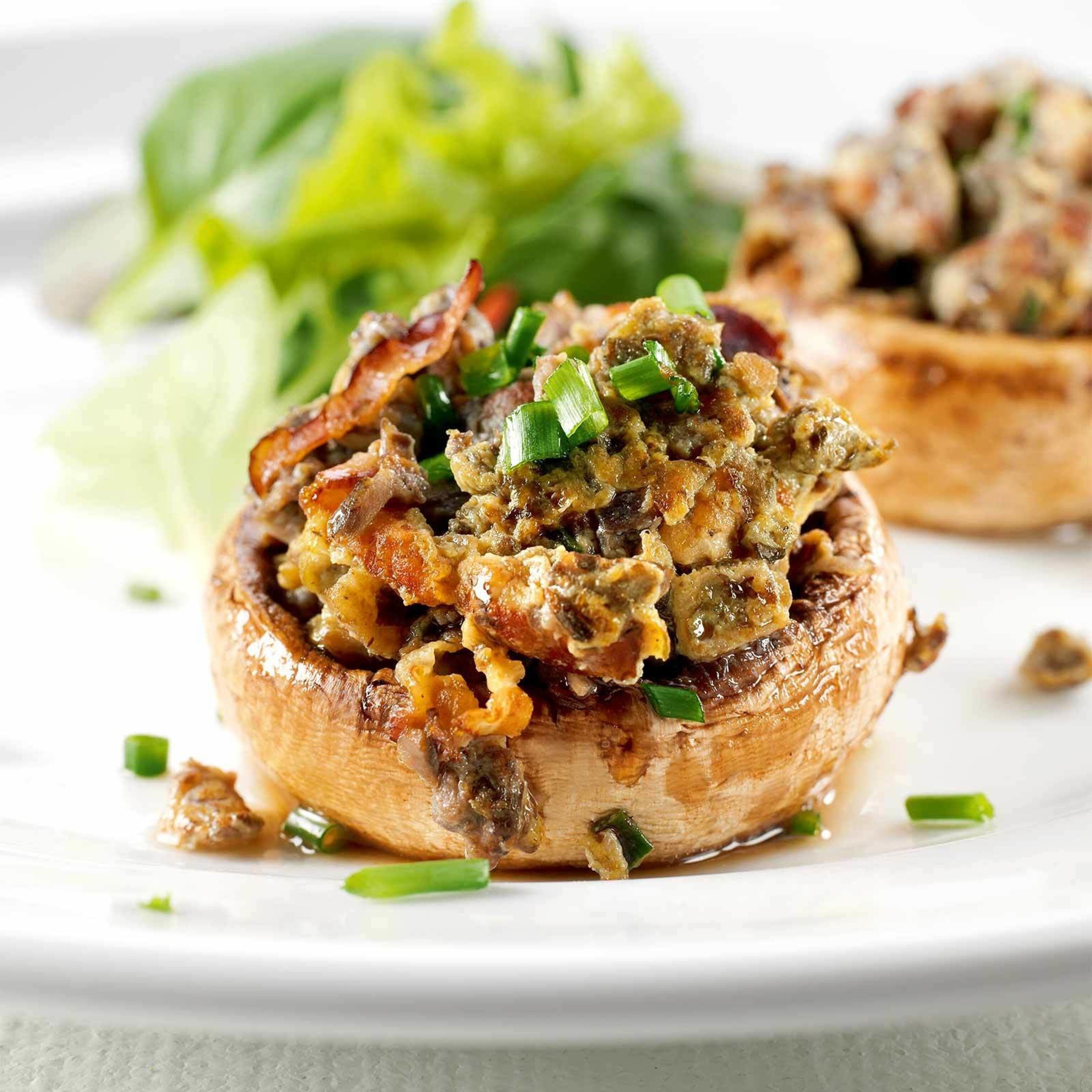Rührei im Champignon