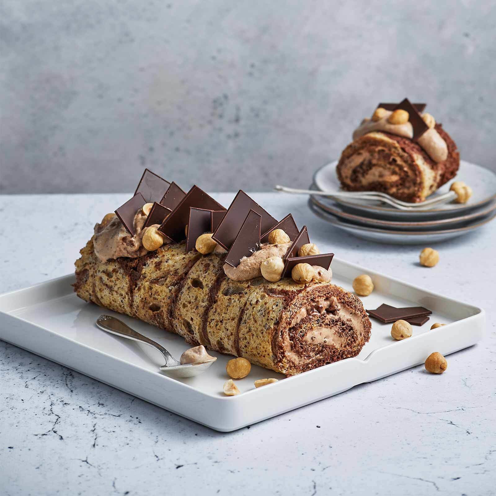 Roulé chocolat-noisette