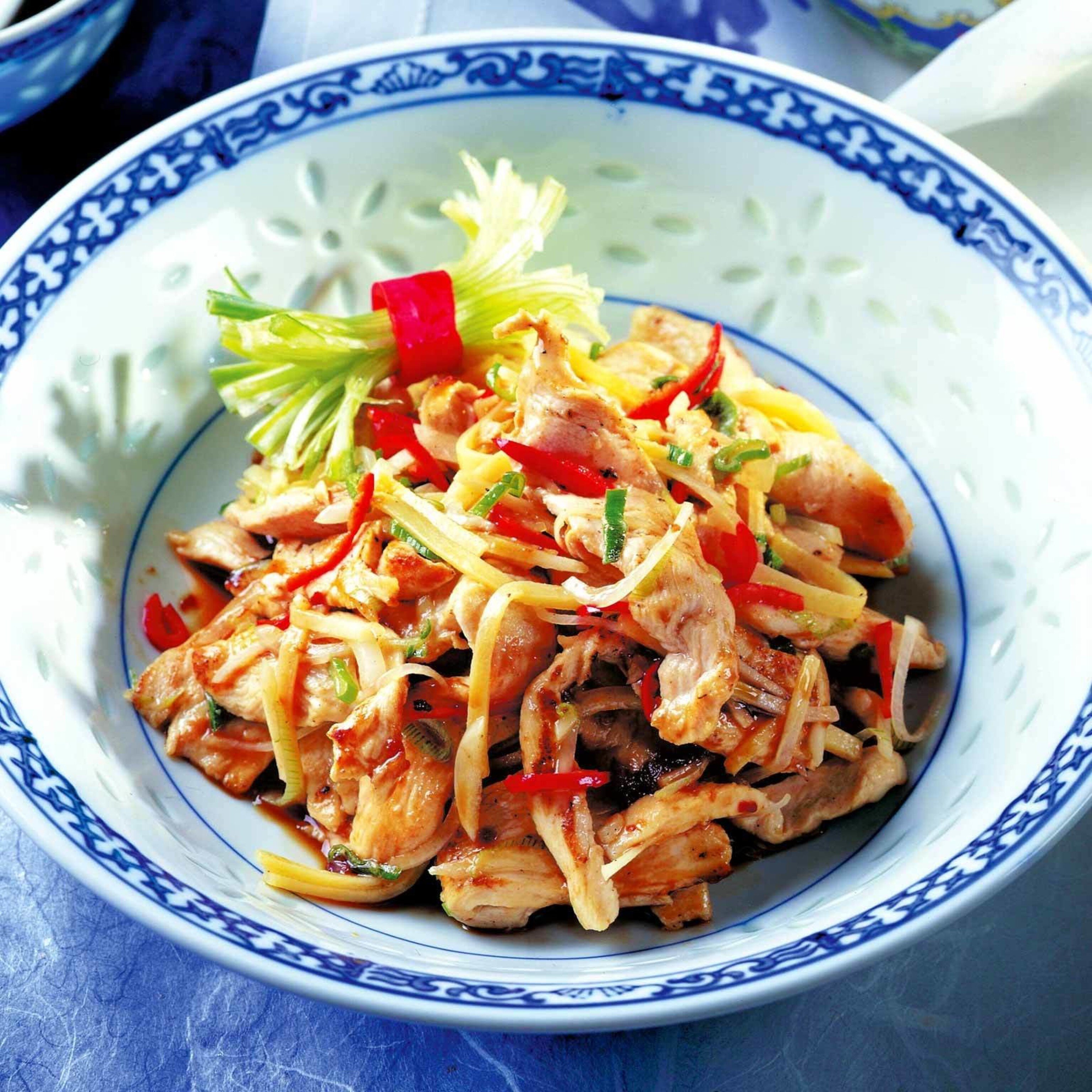 Scharf gewürztes Poulet