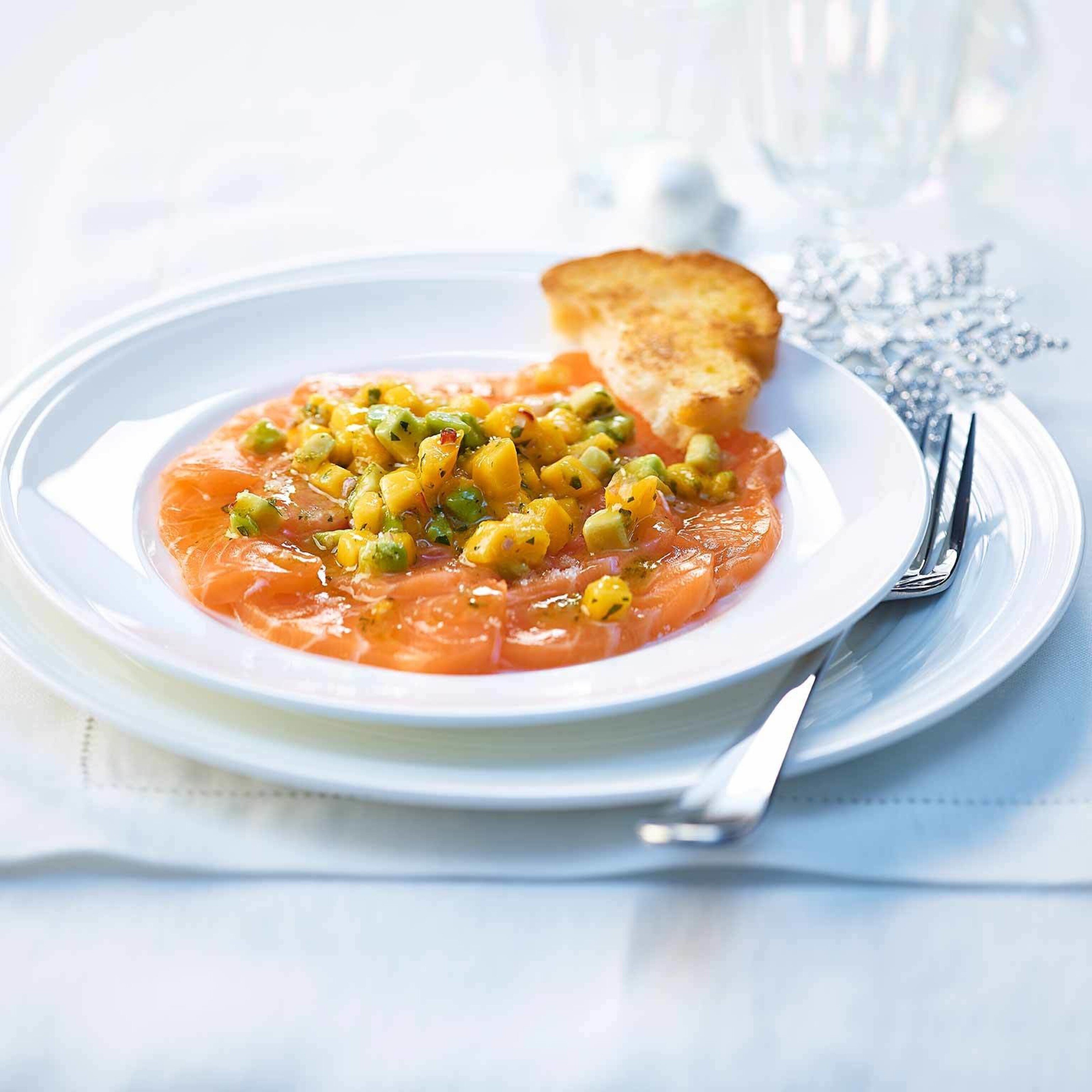Lachscarpaccio