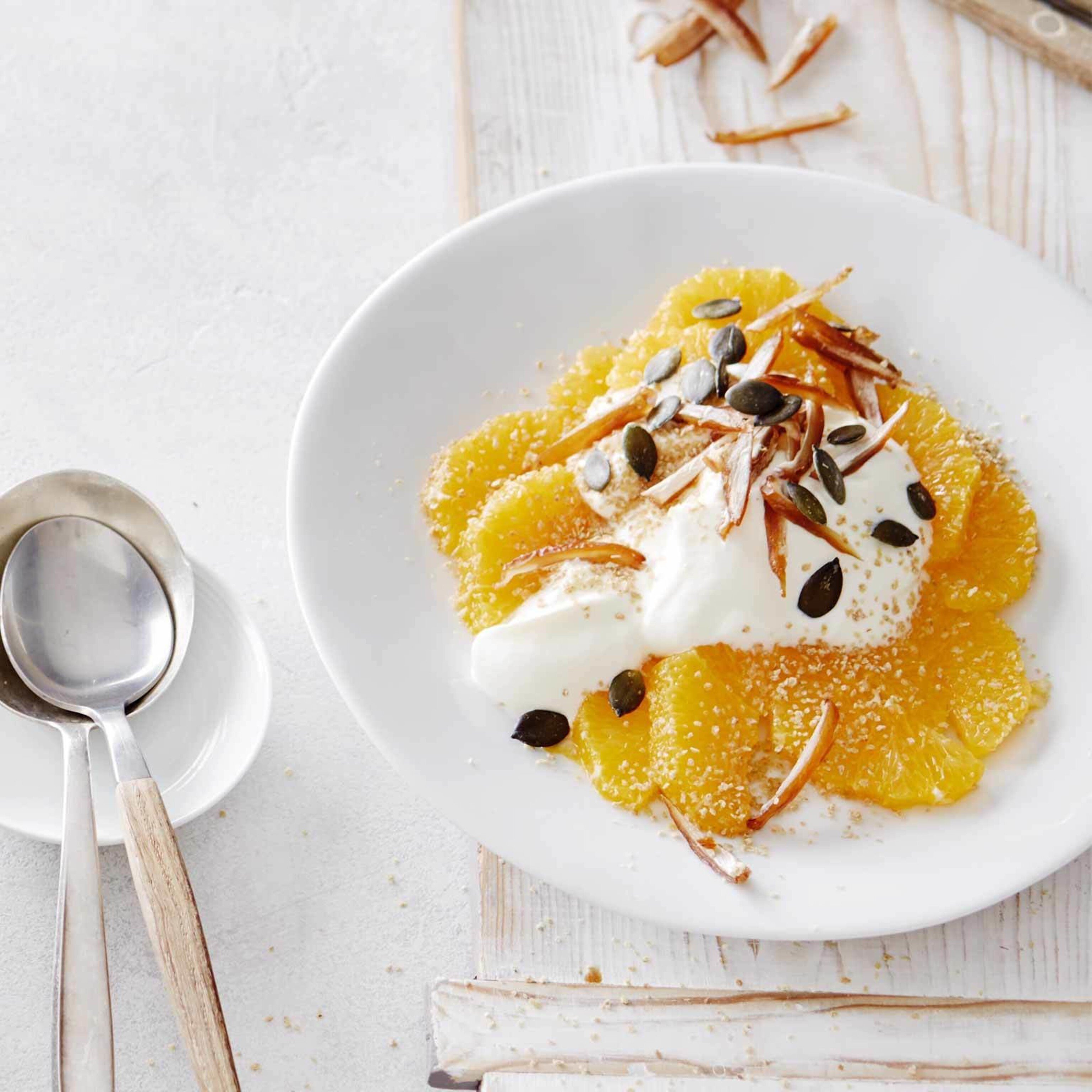 Orangenjoghurt