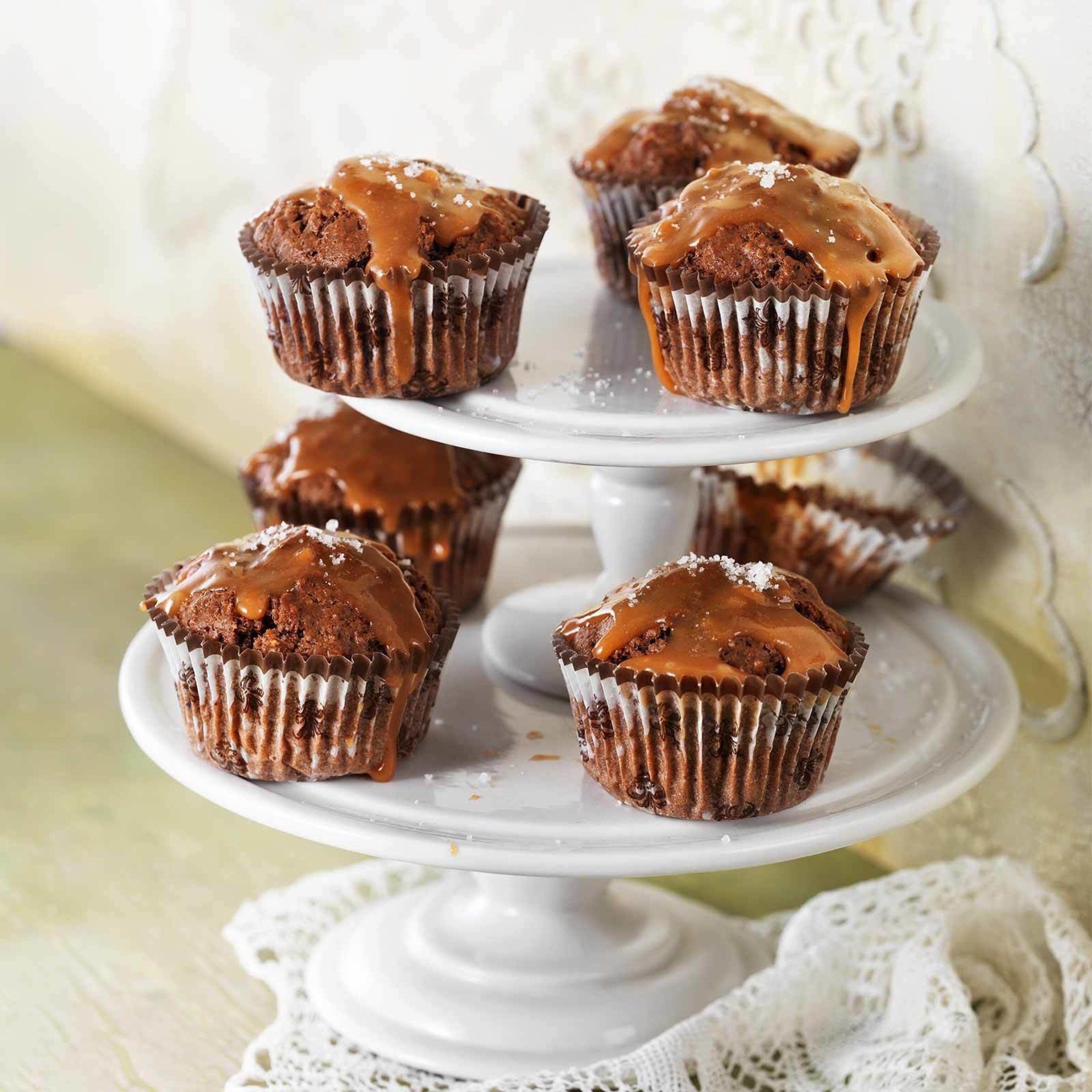 Schokolademuffins mit Caramel