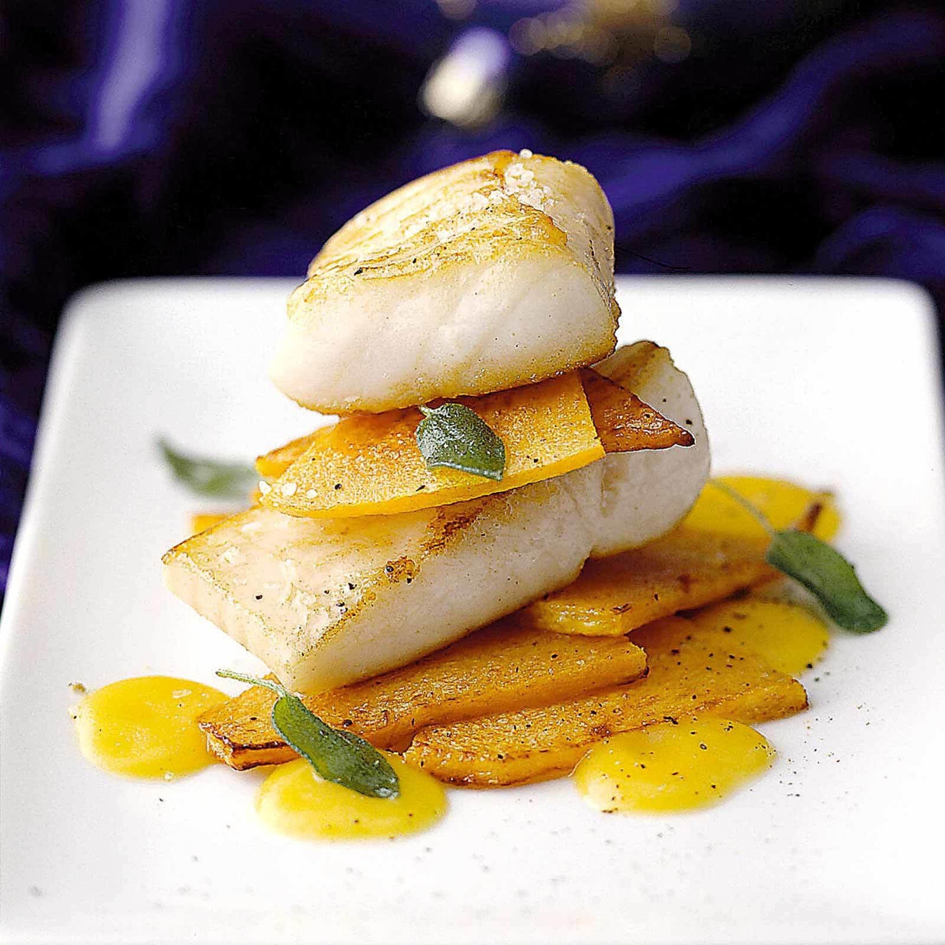 Millefeuille poisson-courge