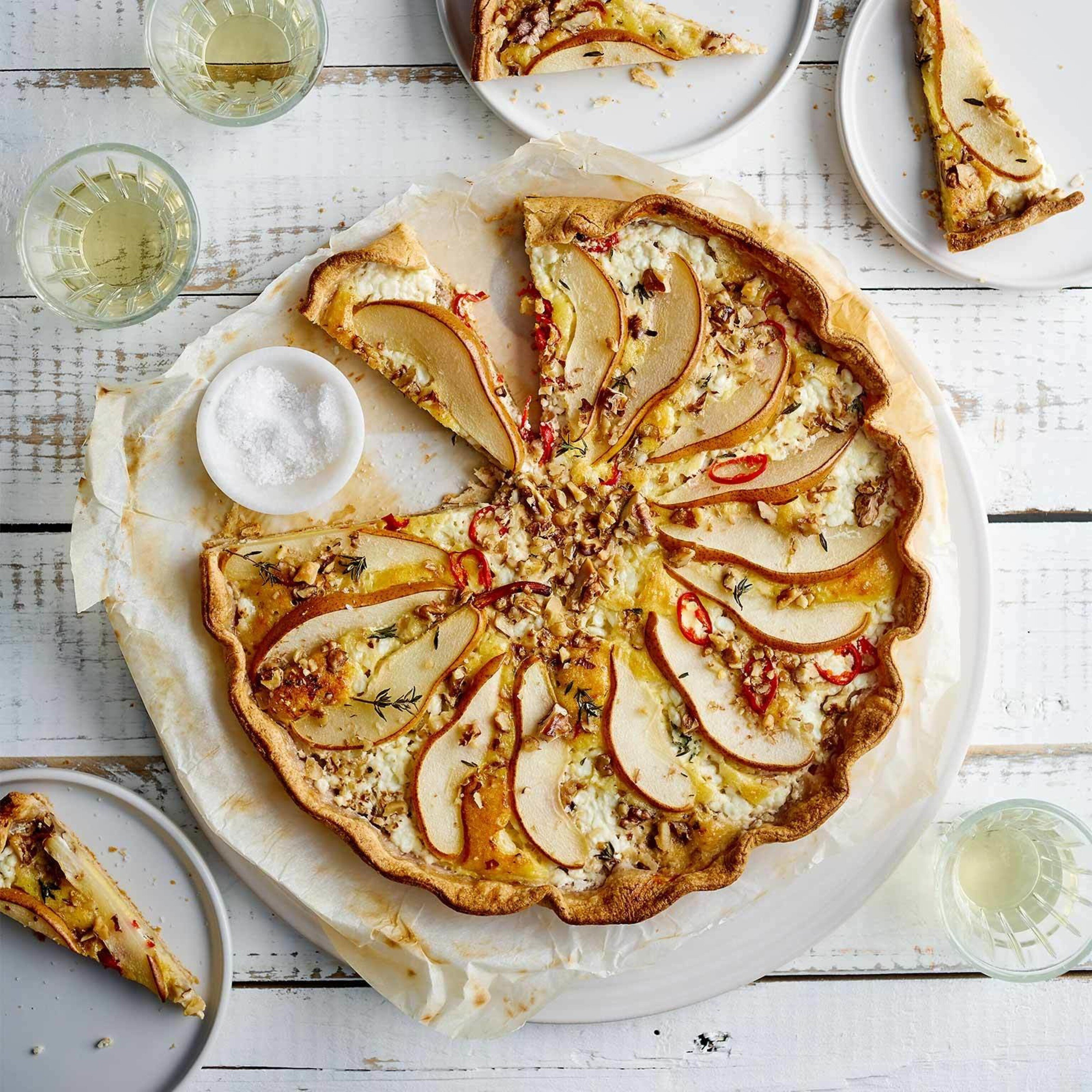 Pikante Birnen-Tarte