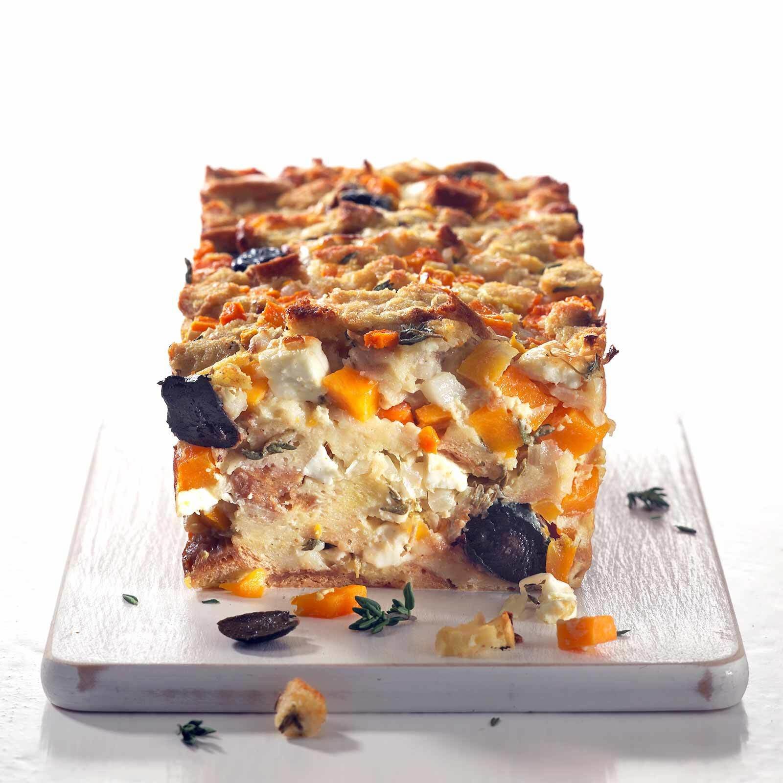 Mediterraner Brot-Kürbis-Cake