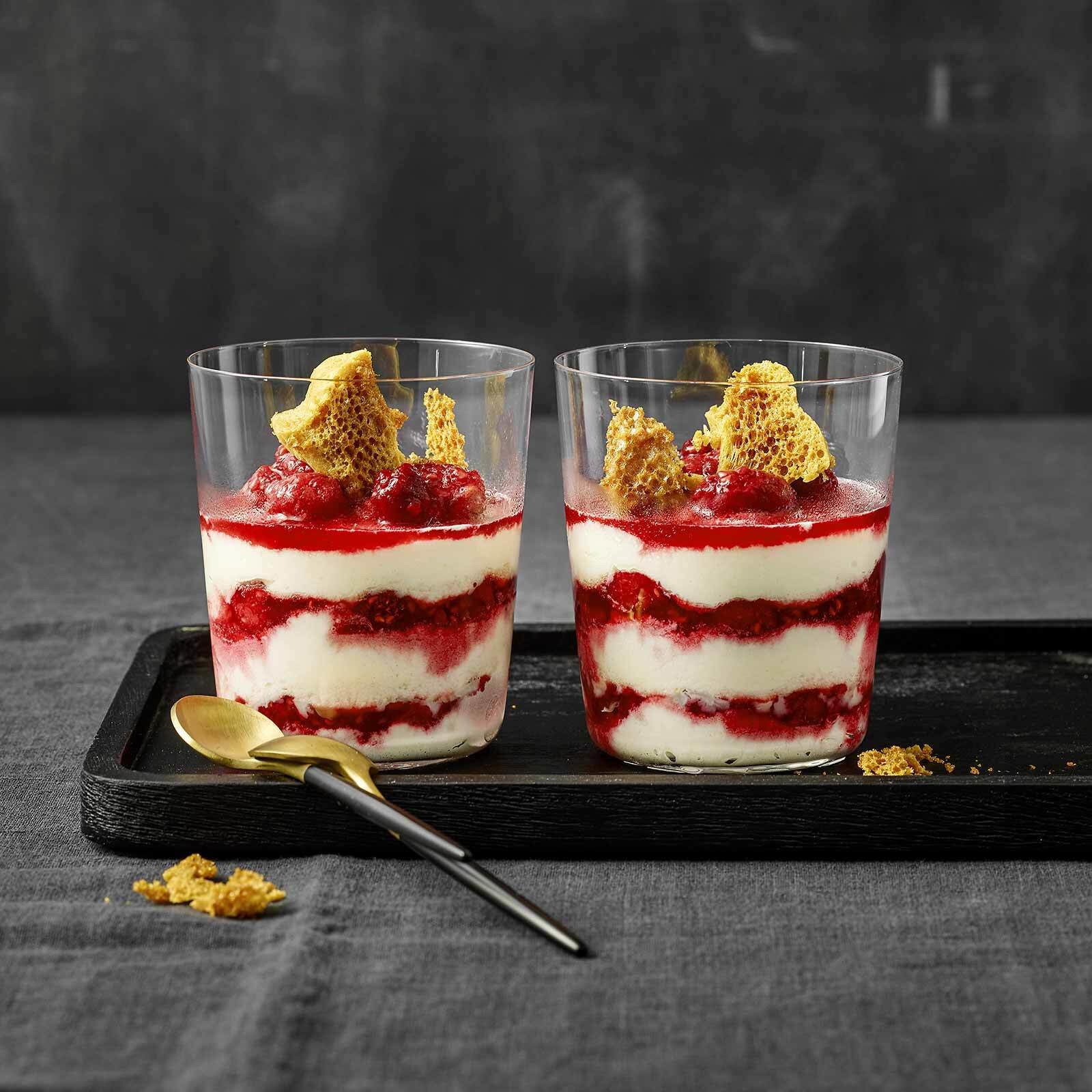Parfait aux framboises