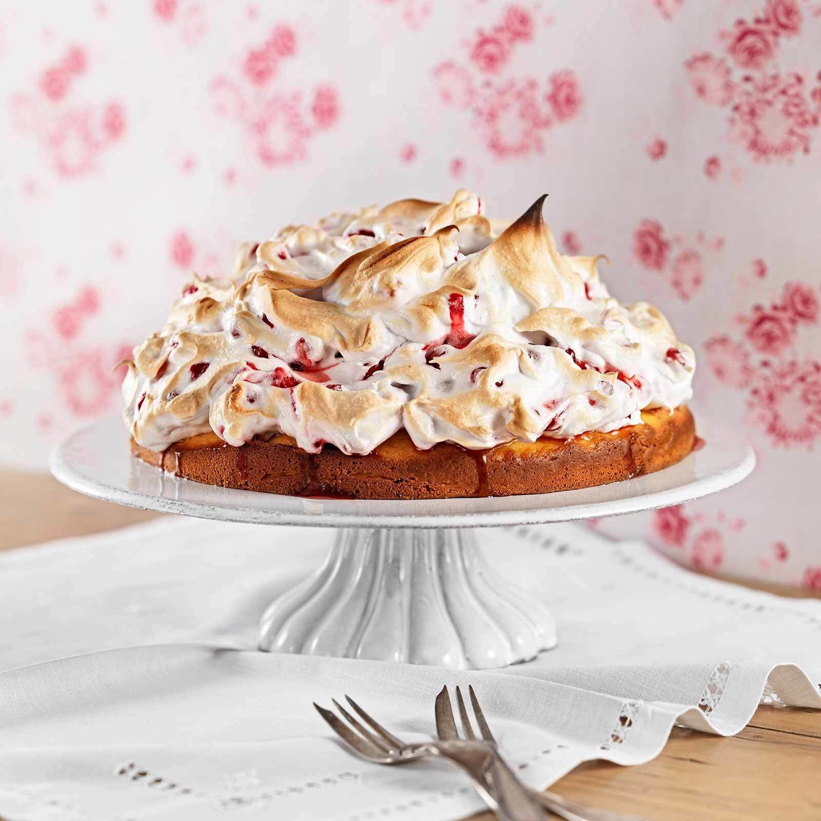 Meringuierter Johannisbeerkuchen