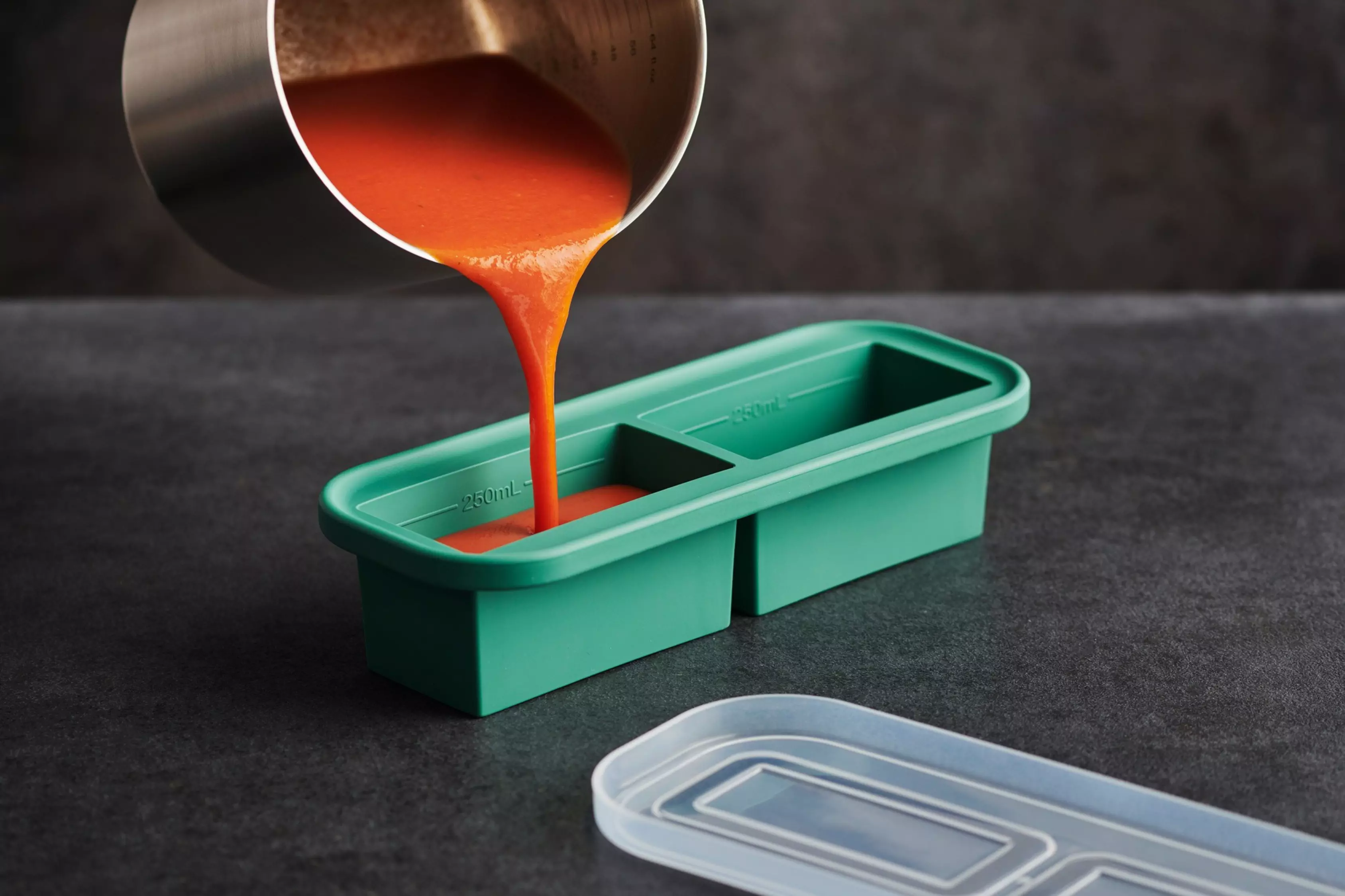 4 Moules De Congélation En Silicone Avec Couvercles - Pour Bouillon, Soupe, Préparation De Repas