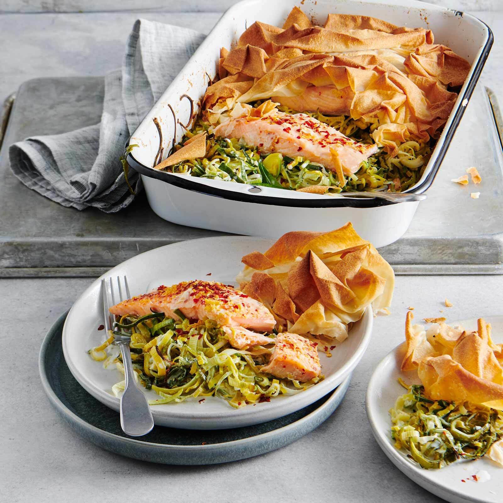 Lachsgratin