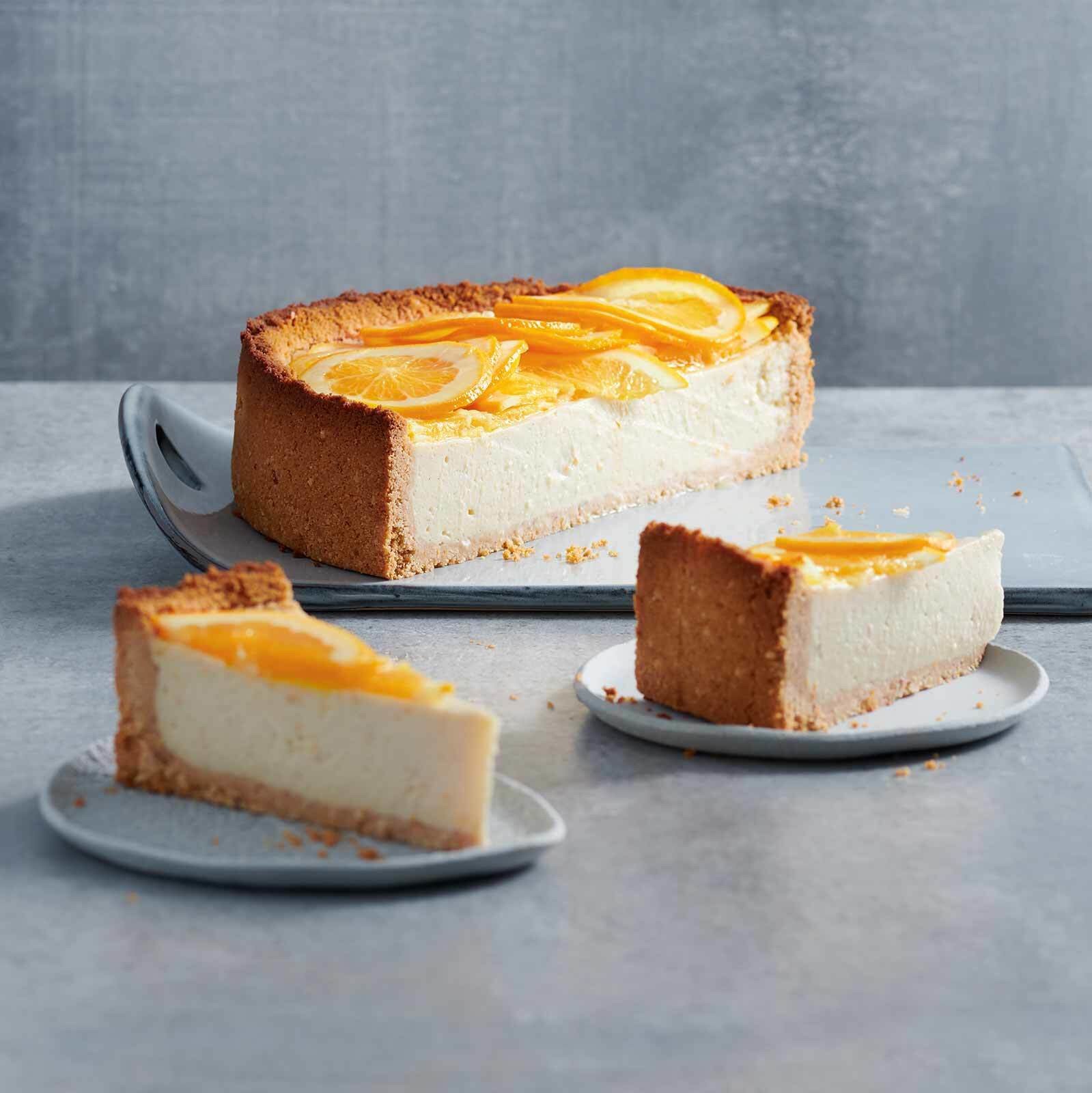 Cheesecake végane aux oranges