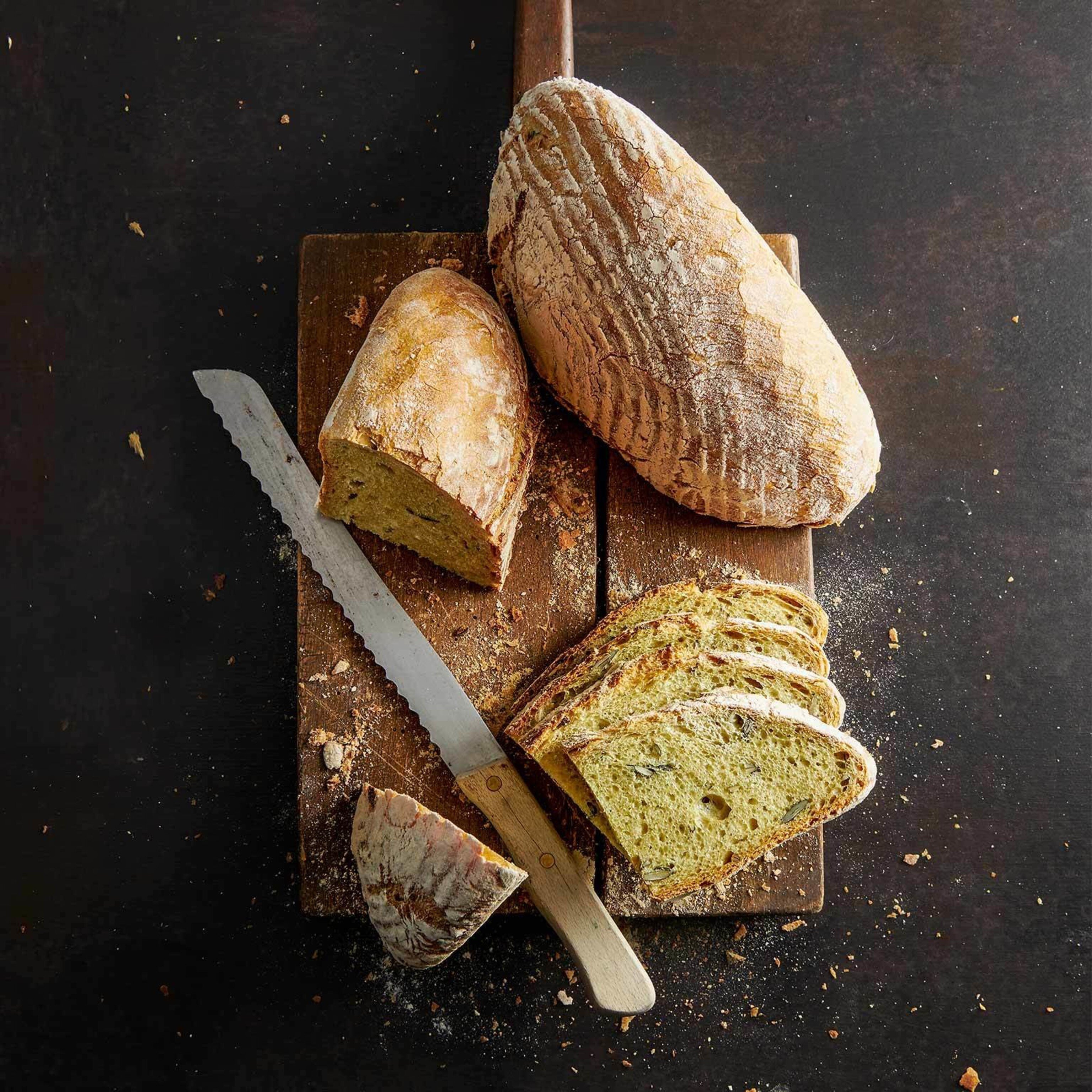 Kürbiskernbrot ohne Kneten
