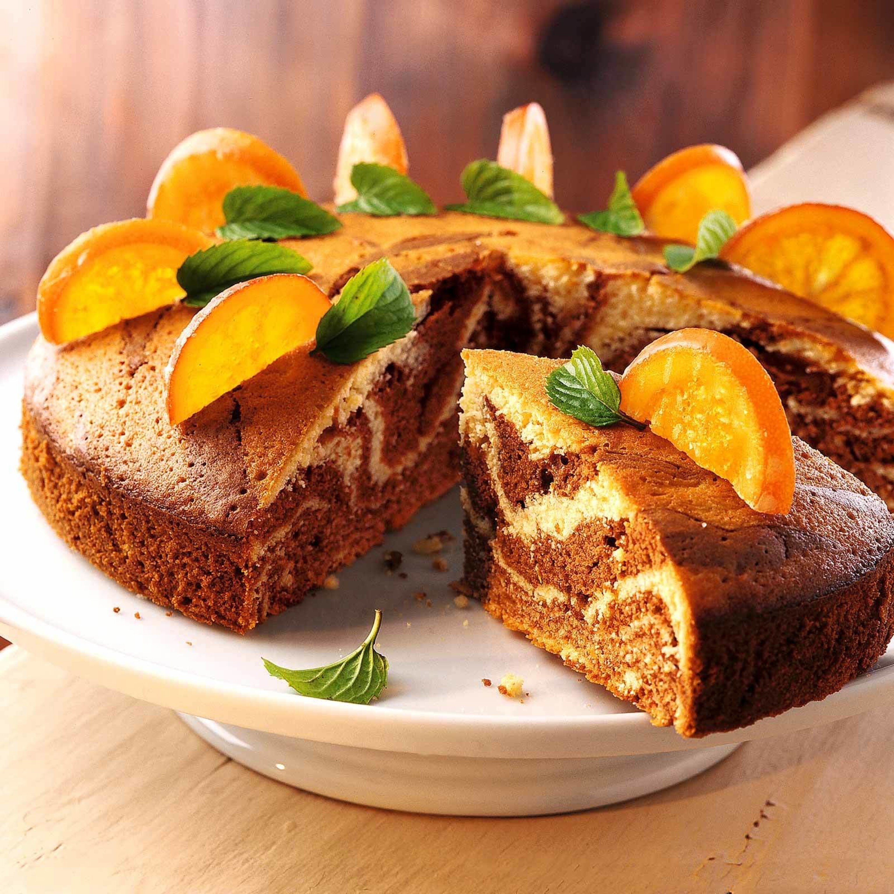 Gâteau rayé à l’orange