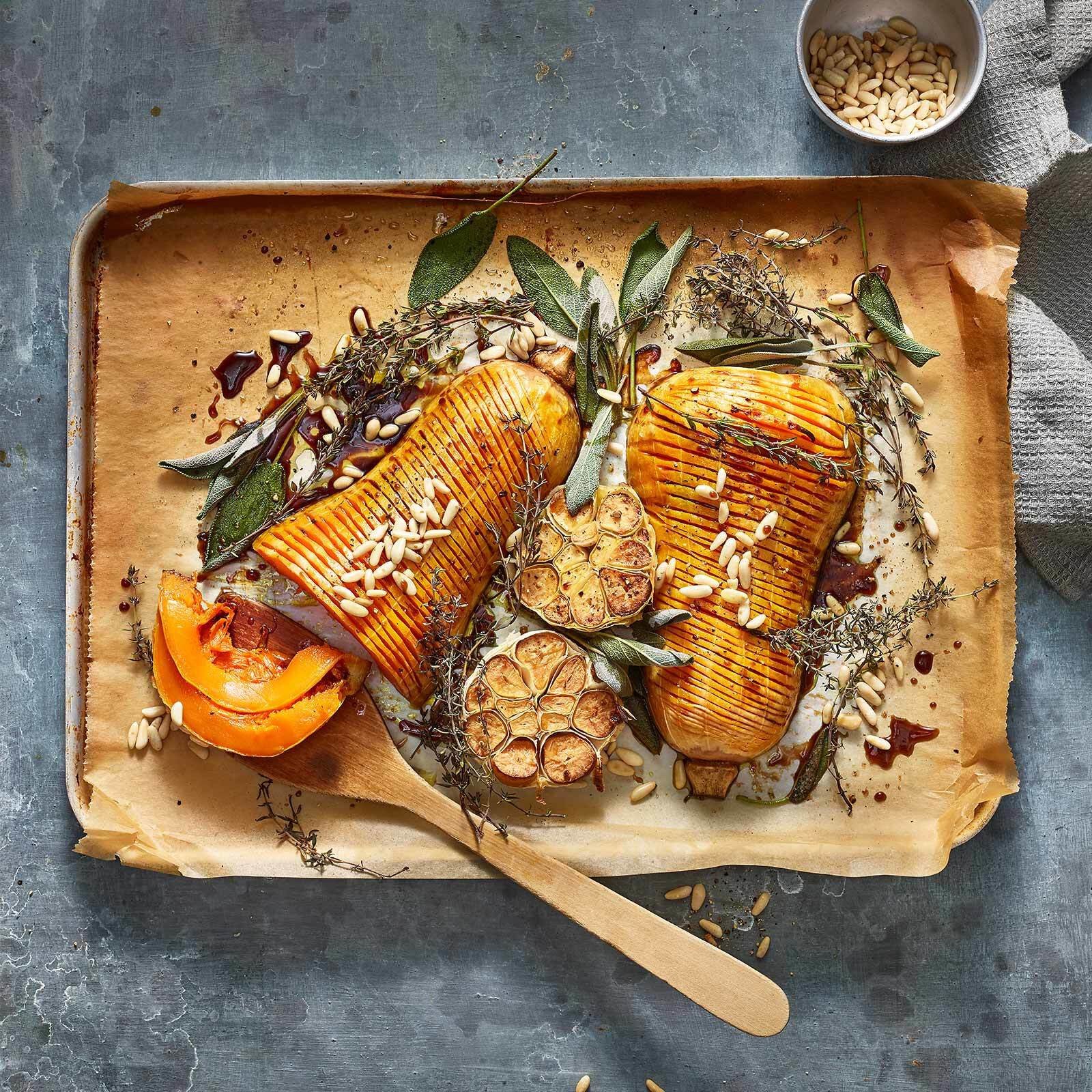 Hasselback-Kürbis