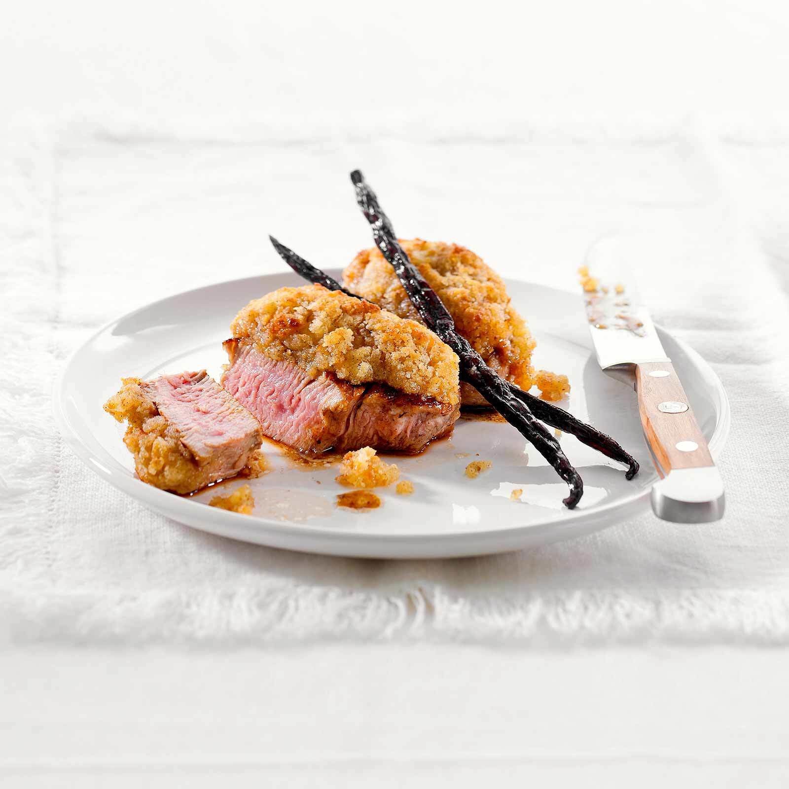 Kalbsfilet mit Tahiti-Vanille-Kruste