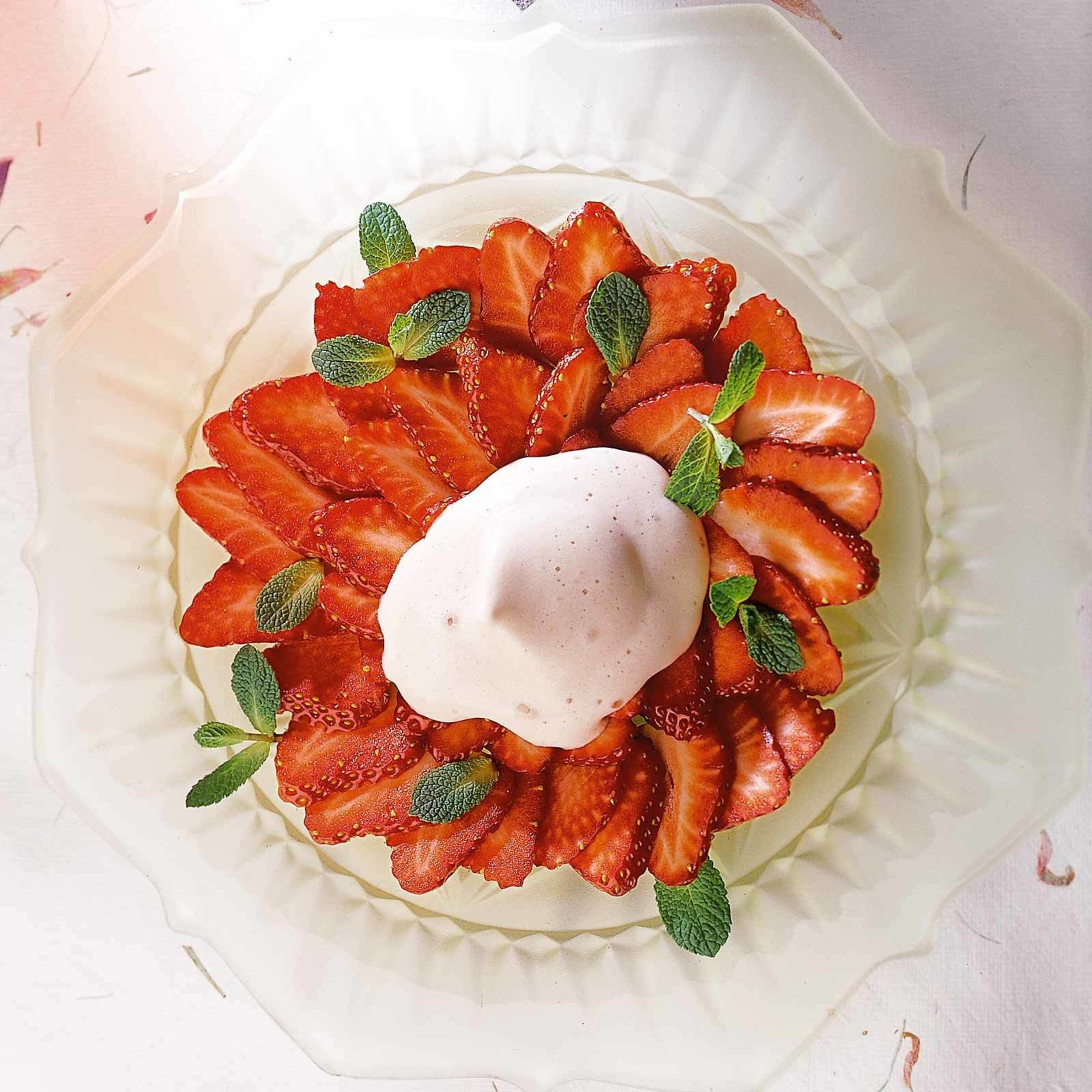 Erdbeeren mit Süsswein-Zabaione