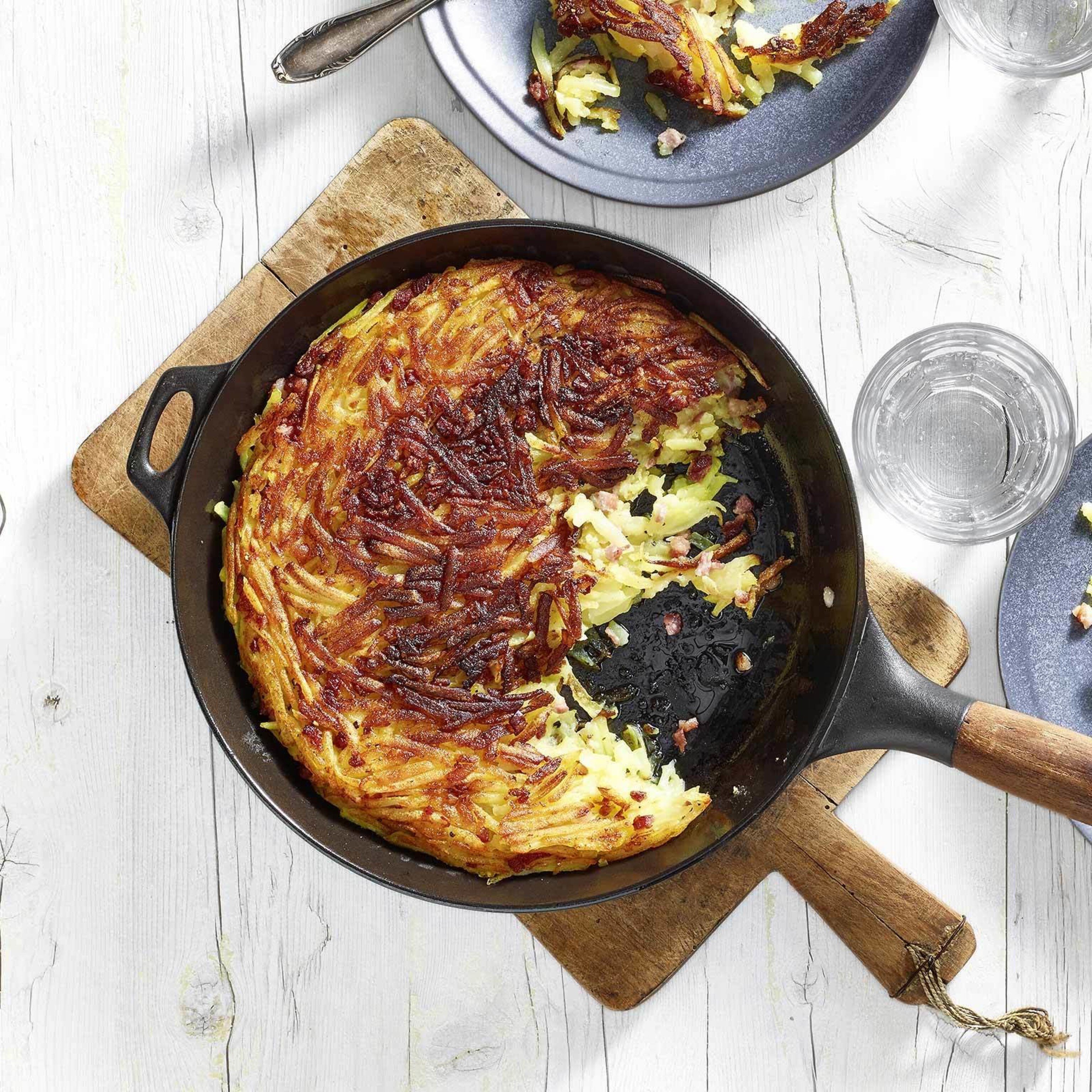 Röstis de pommes de terre crues