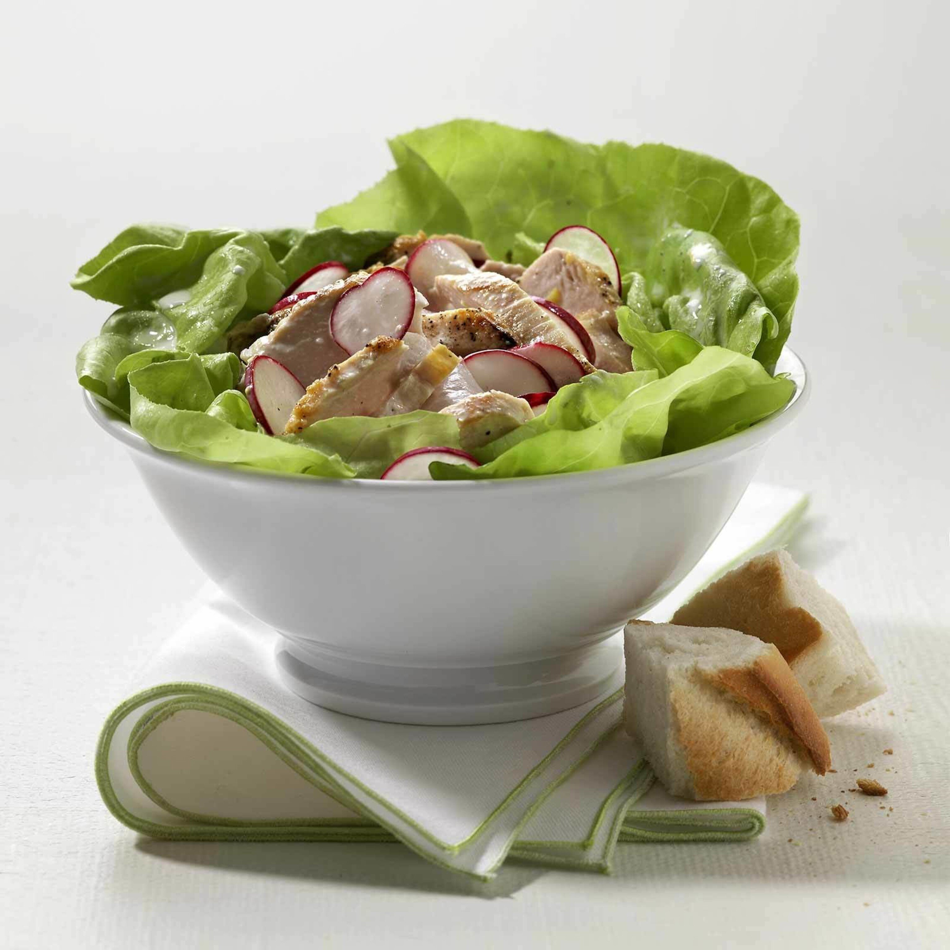 Pouletsalat an Zitronensauce
