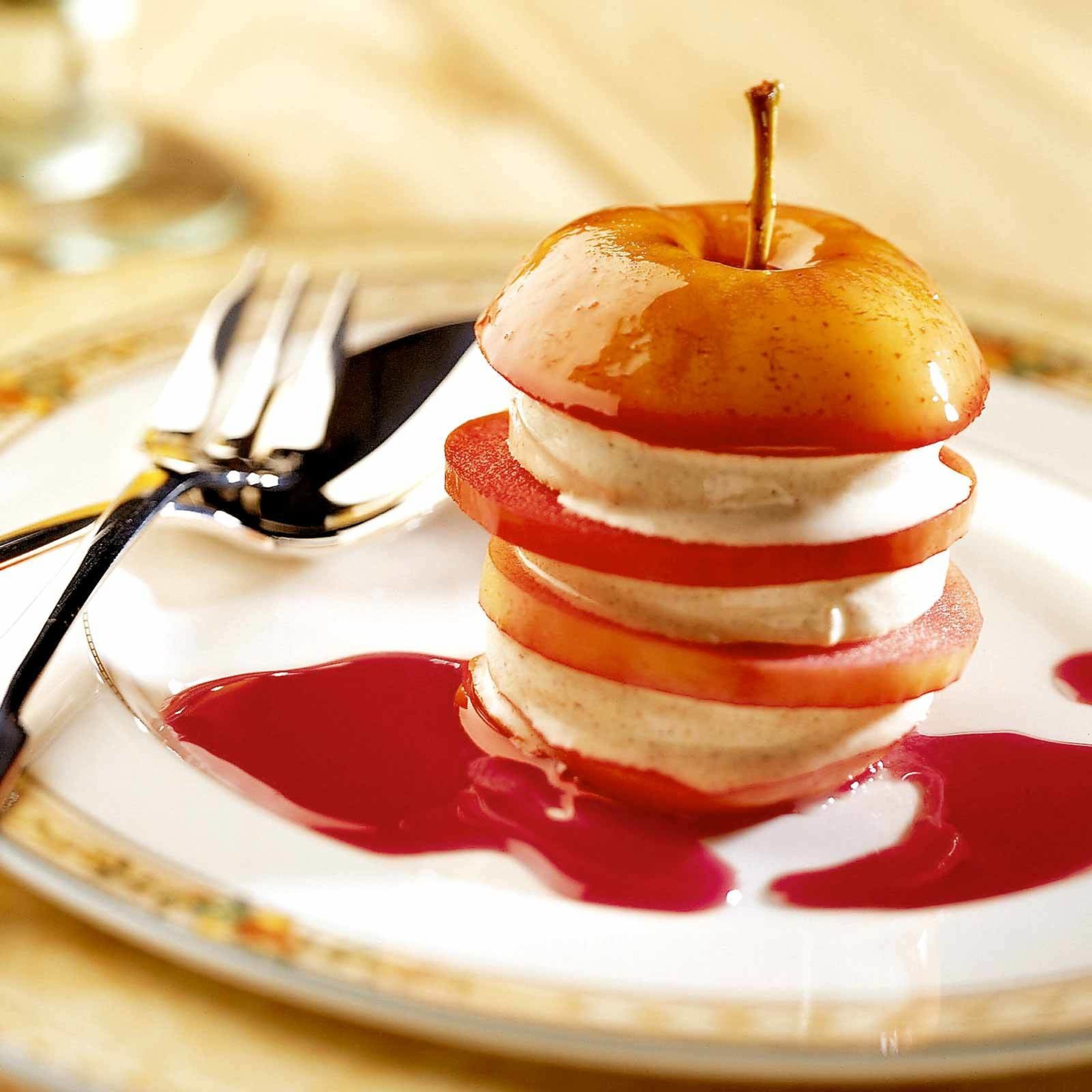 Pommes fantaisie, glace cannelle