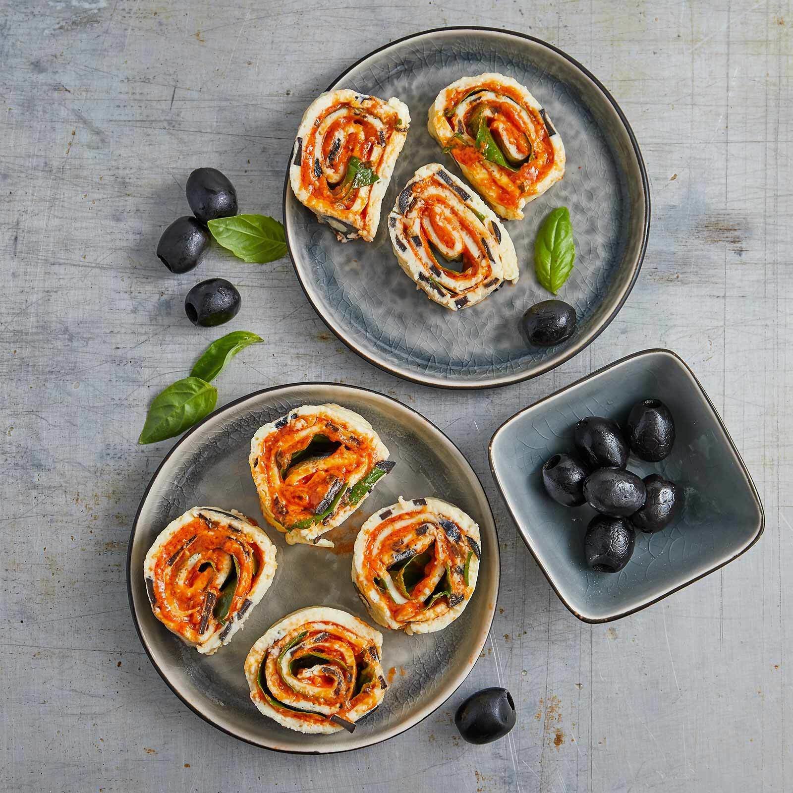 Mediterrane Omeletten-Roulade