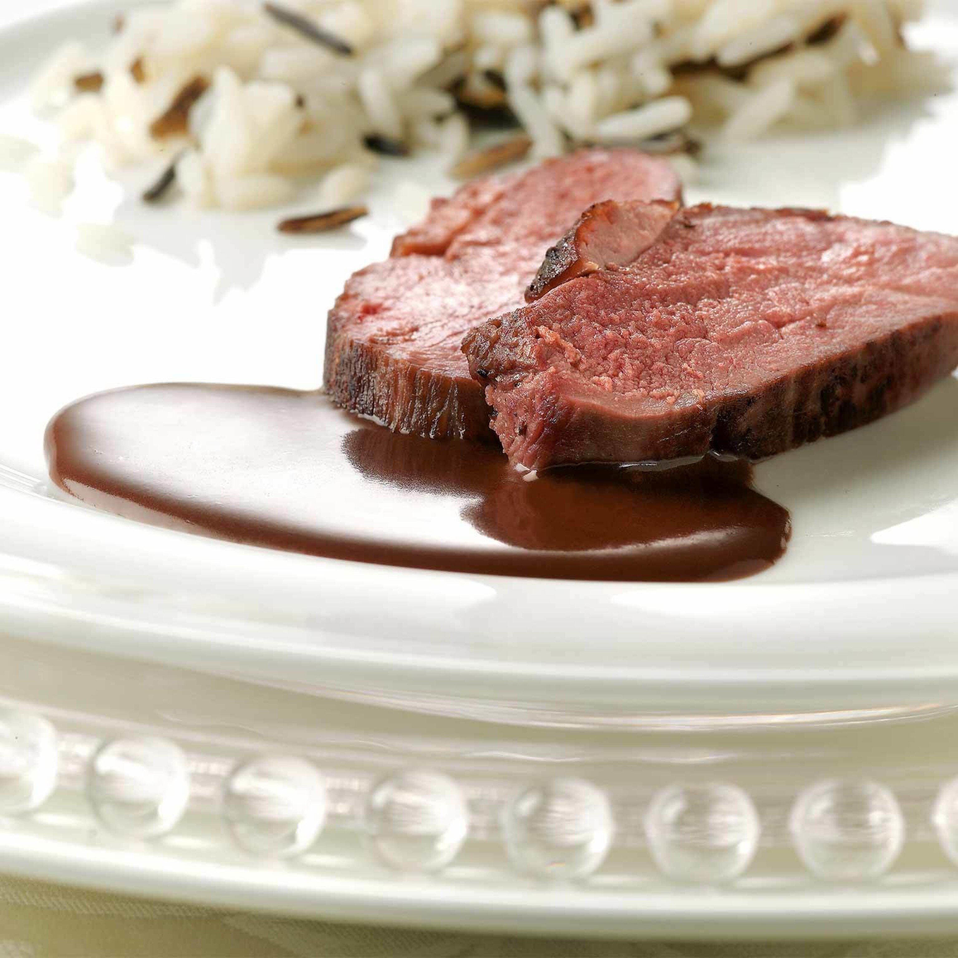 Schokolade-Rotwein-Sauce zu Ente