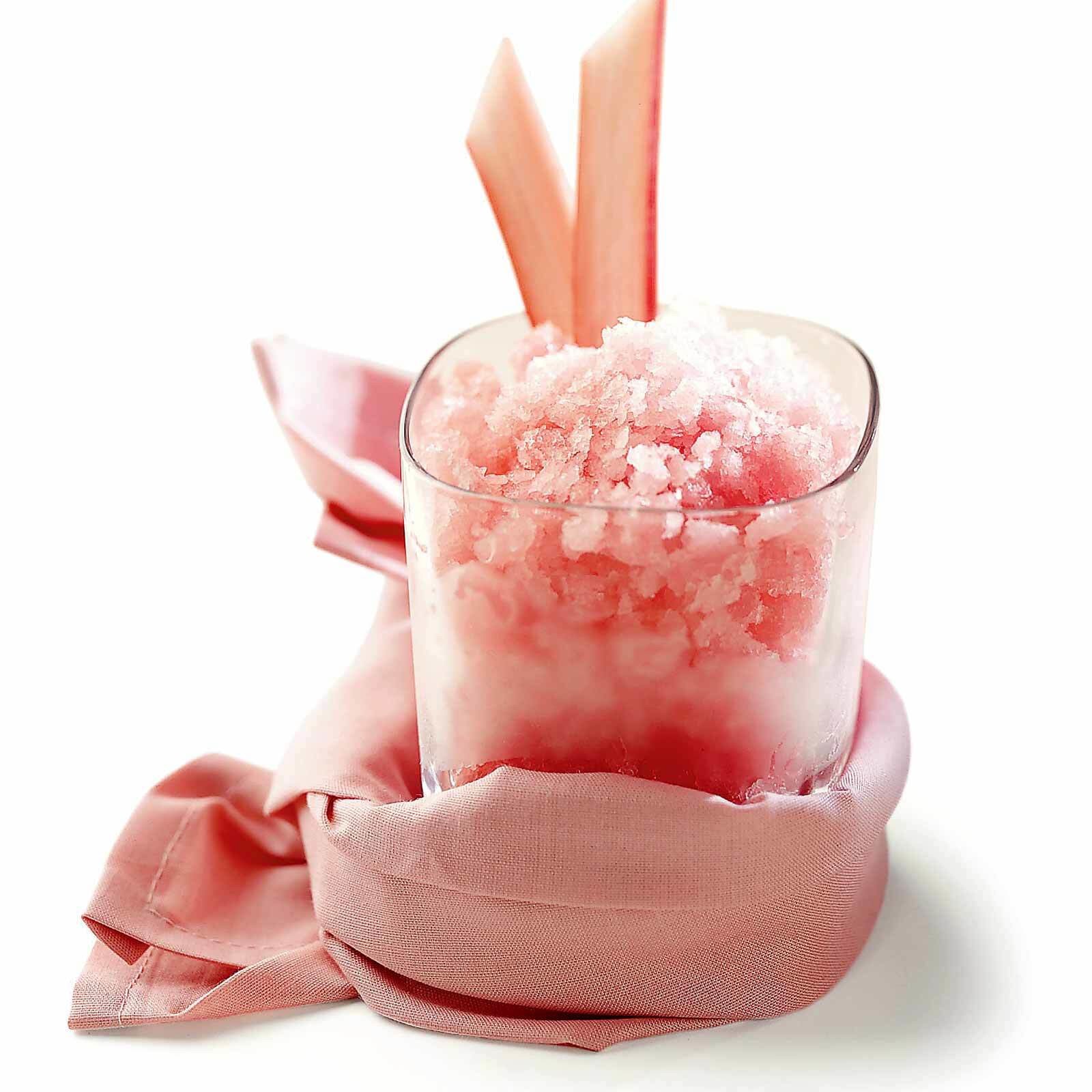 Rhabarber-Granita