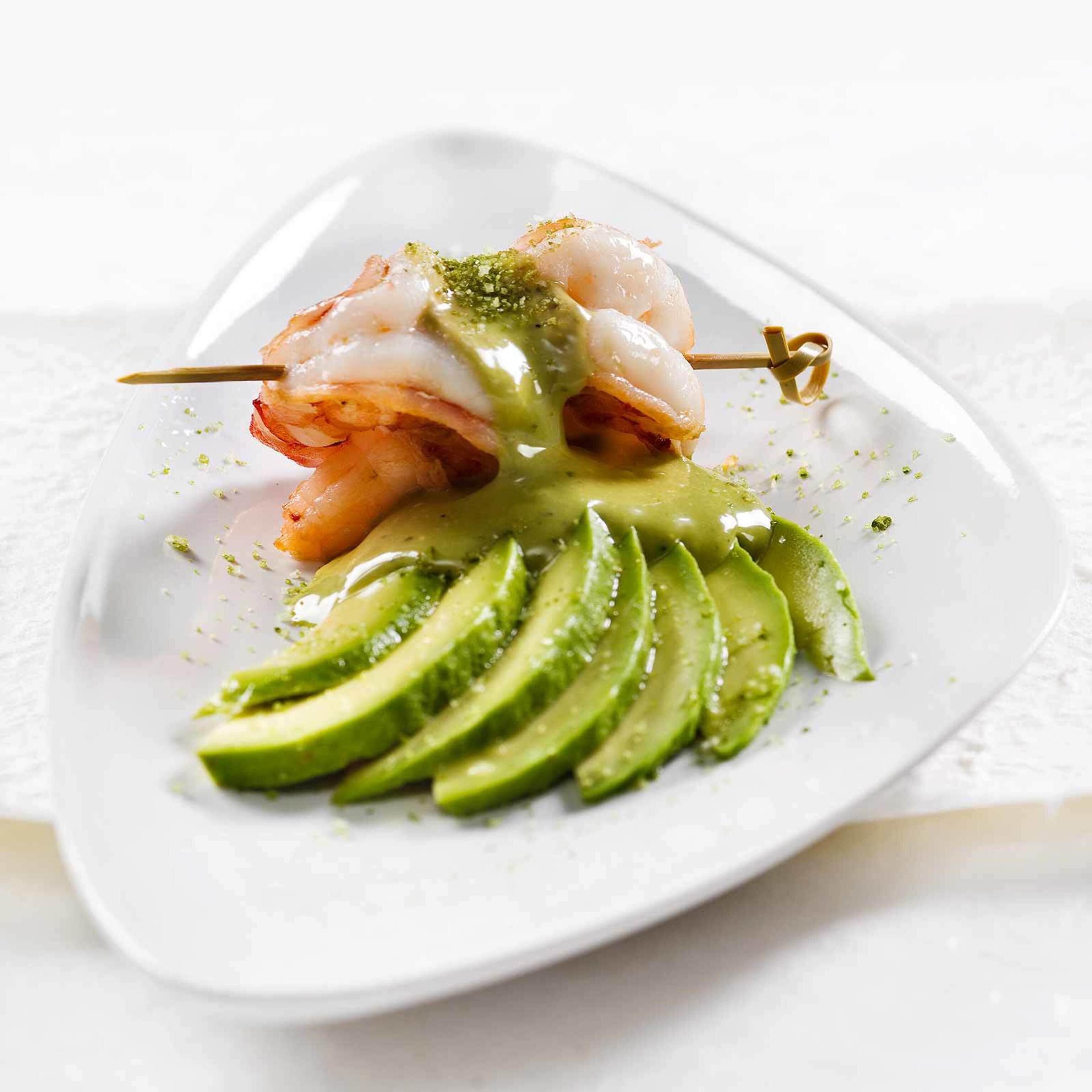 Crevetten mit Matcha-Mayonnaise