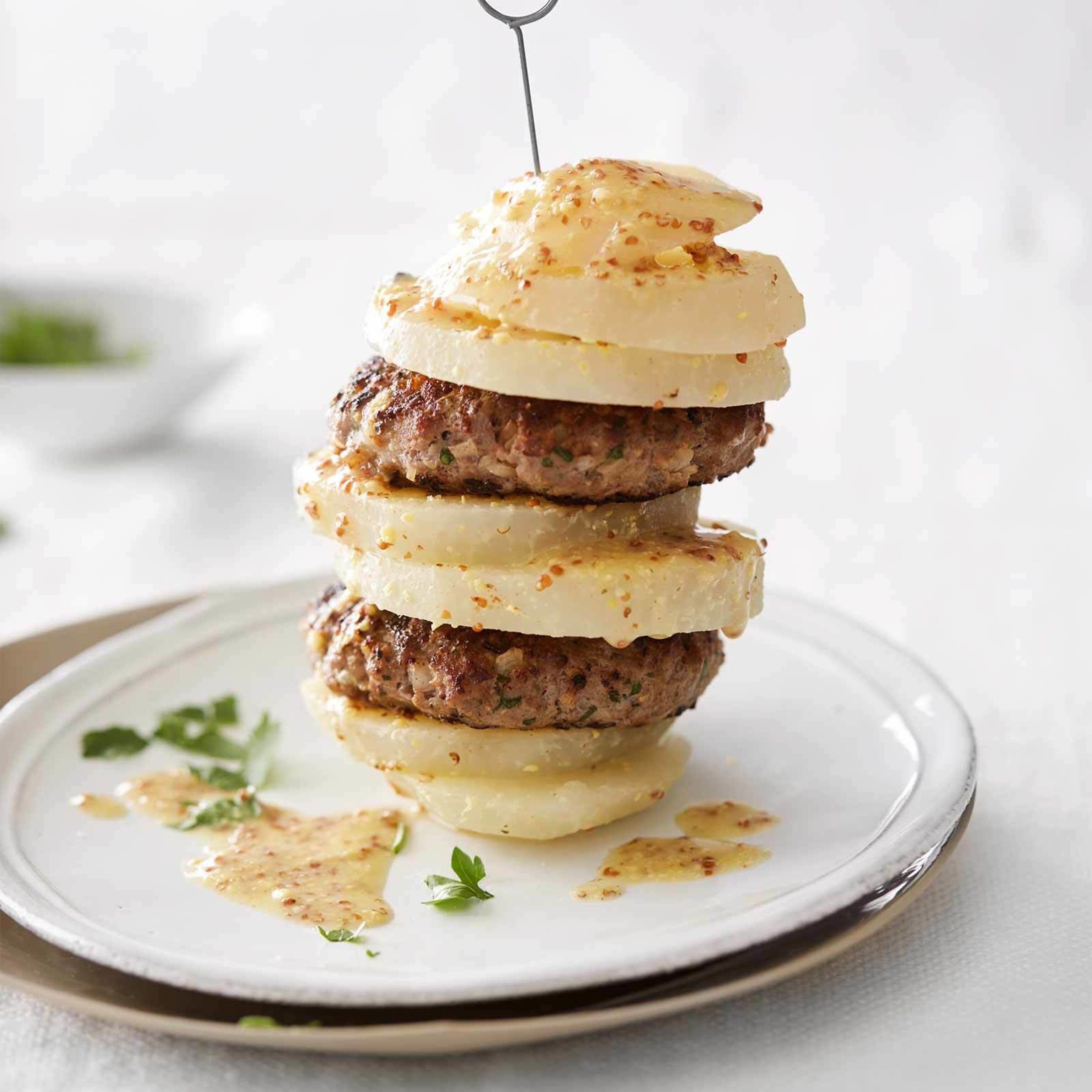 Kohlrabi-Doppelburger