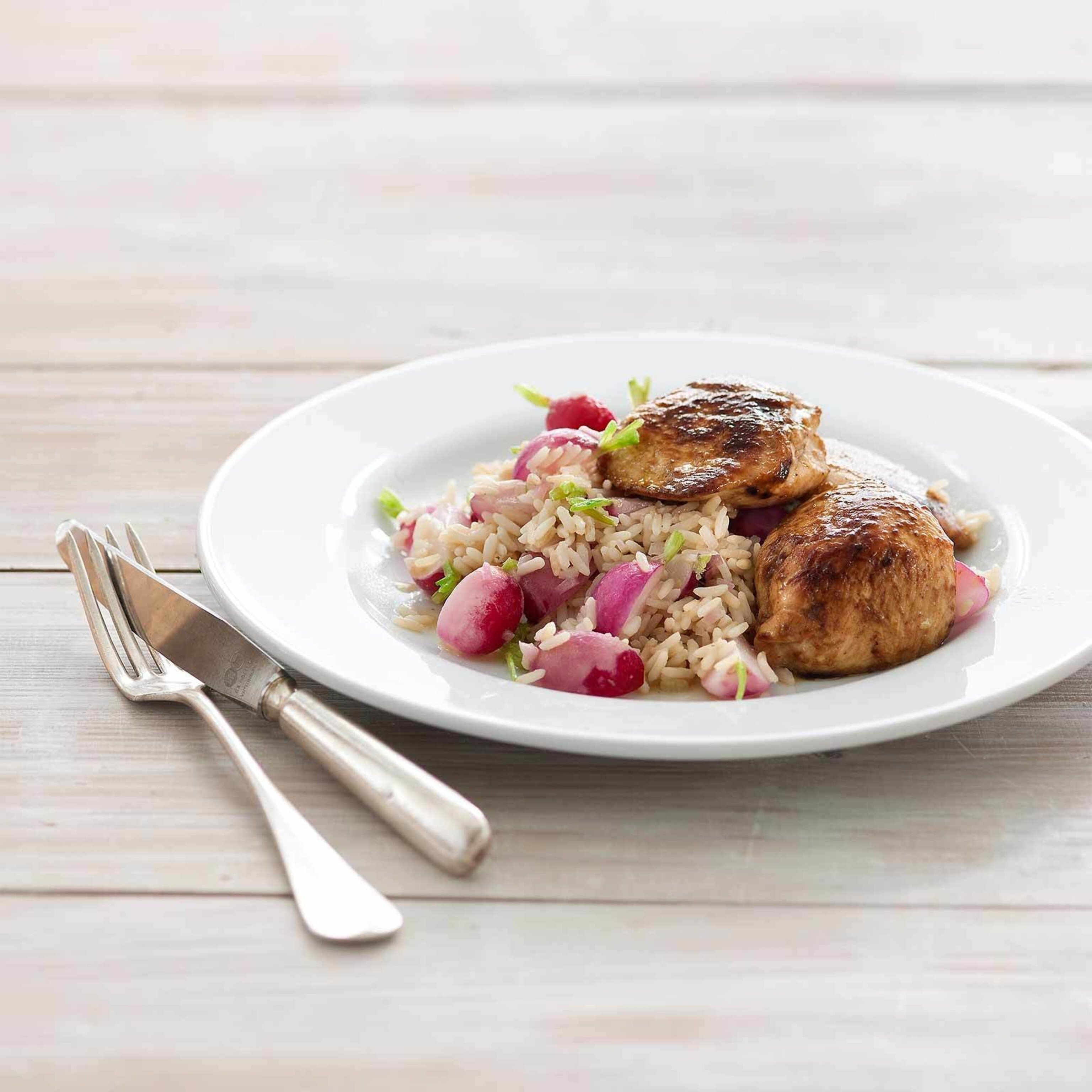 Radieslireis mit Pouletplätzli
