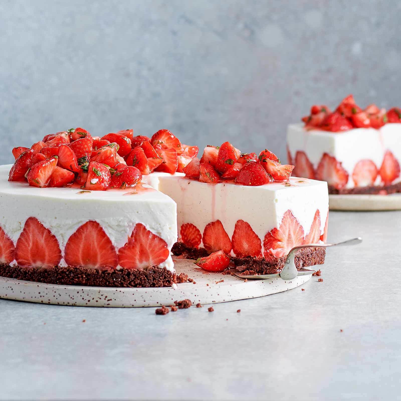 Erdbeer-Cheesecake ohne Backen
