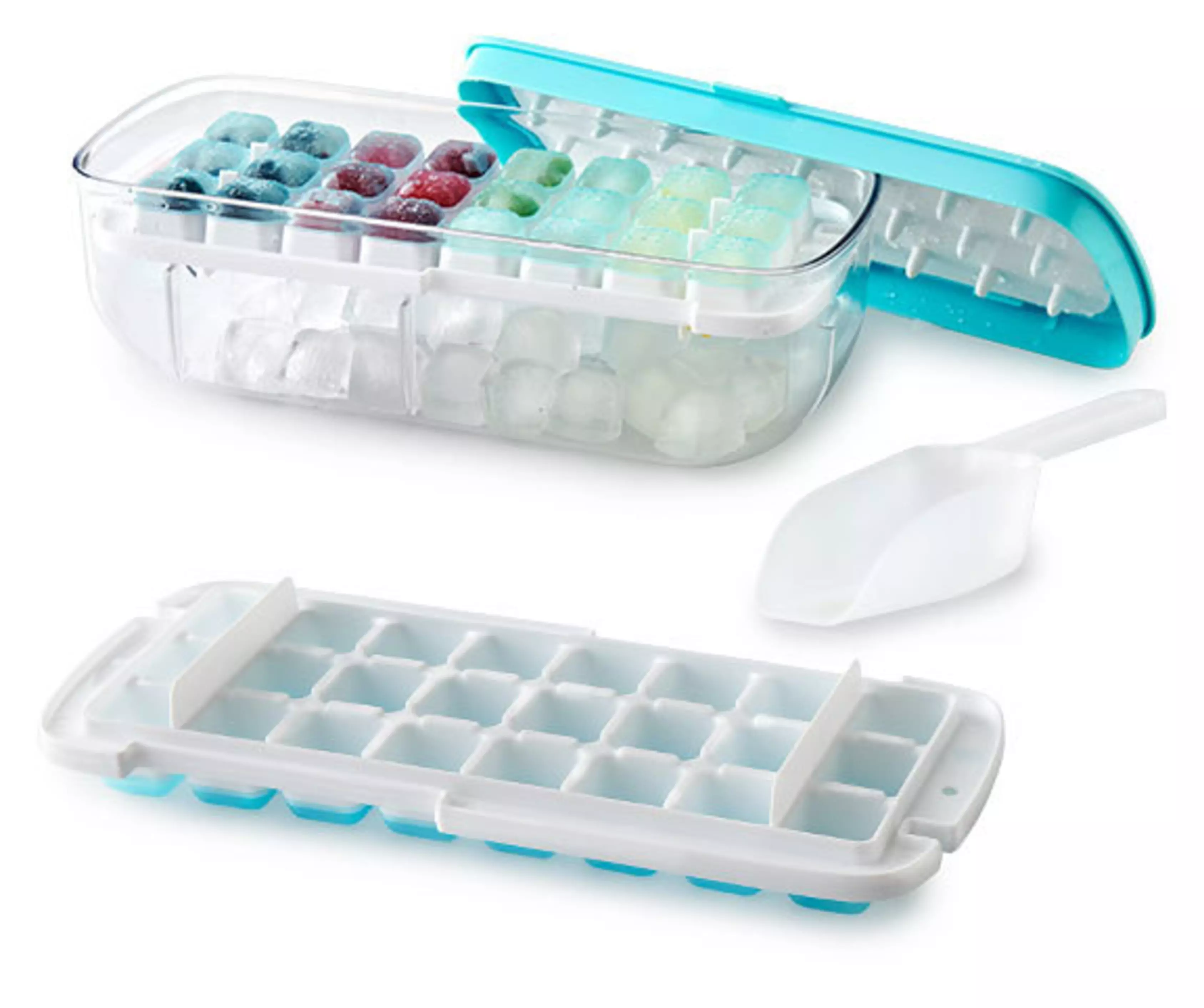 Eiswürfelform, mit Aufbewahrungsbox