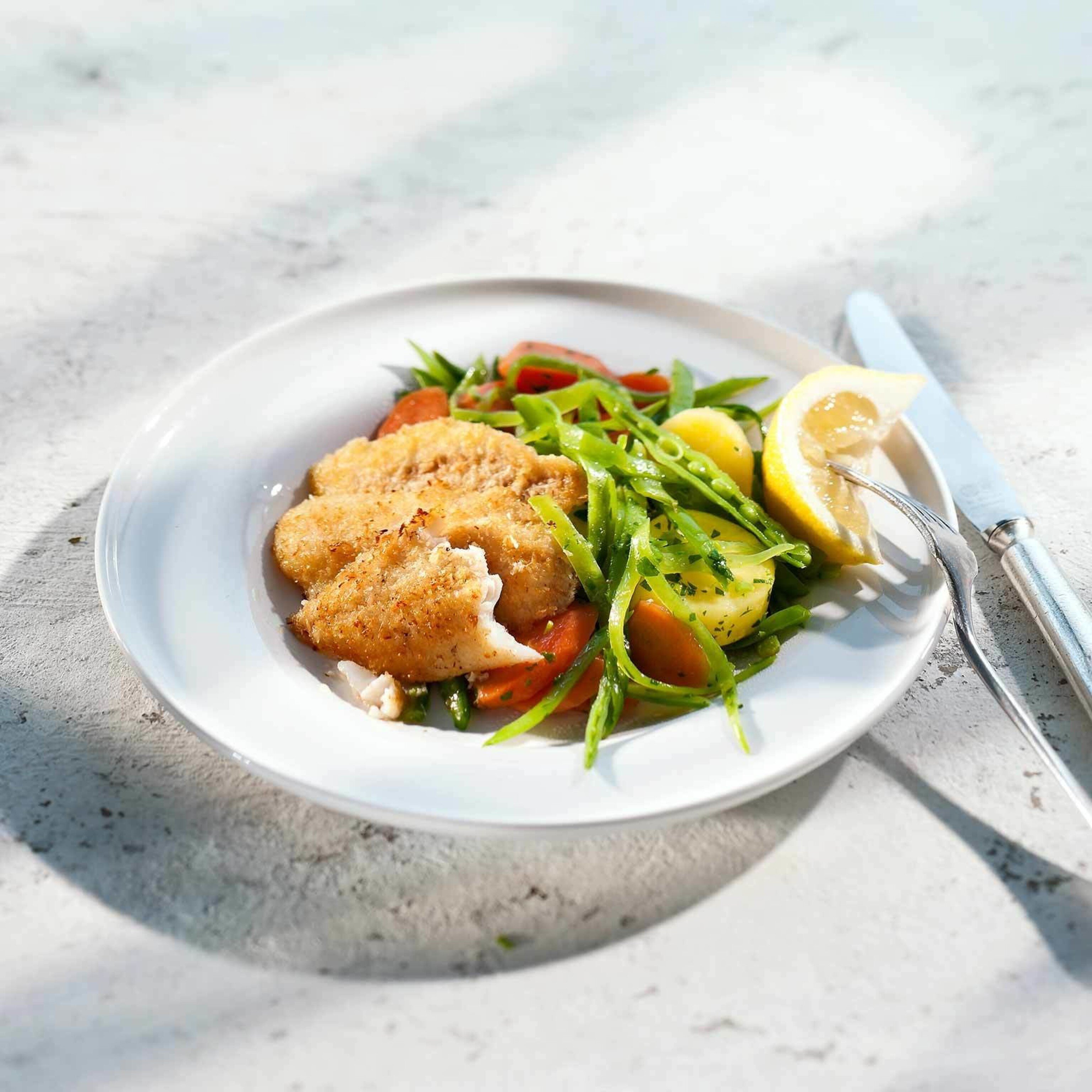 Eglifilets im Kokosmantel