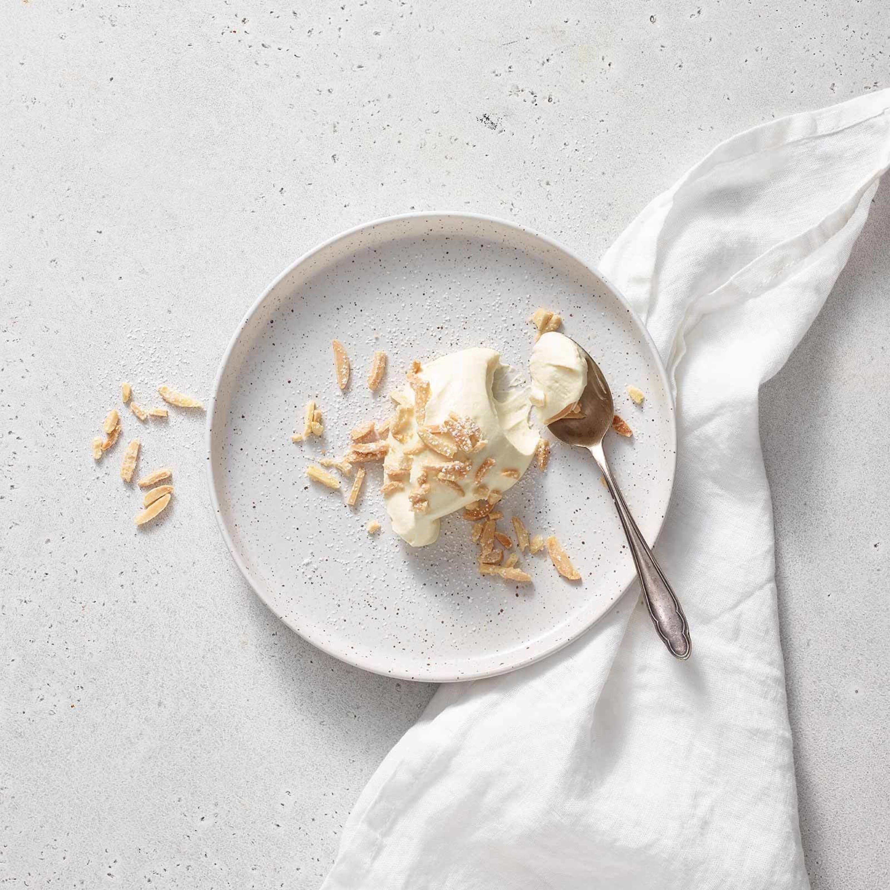 Mousse blanche au café