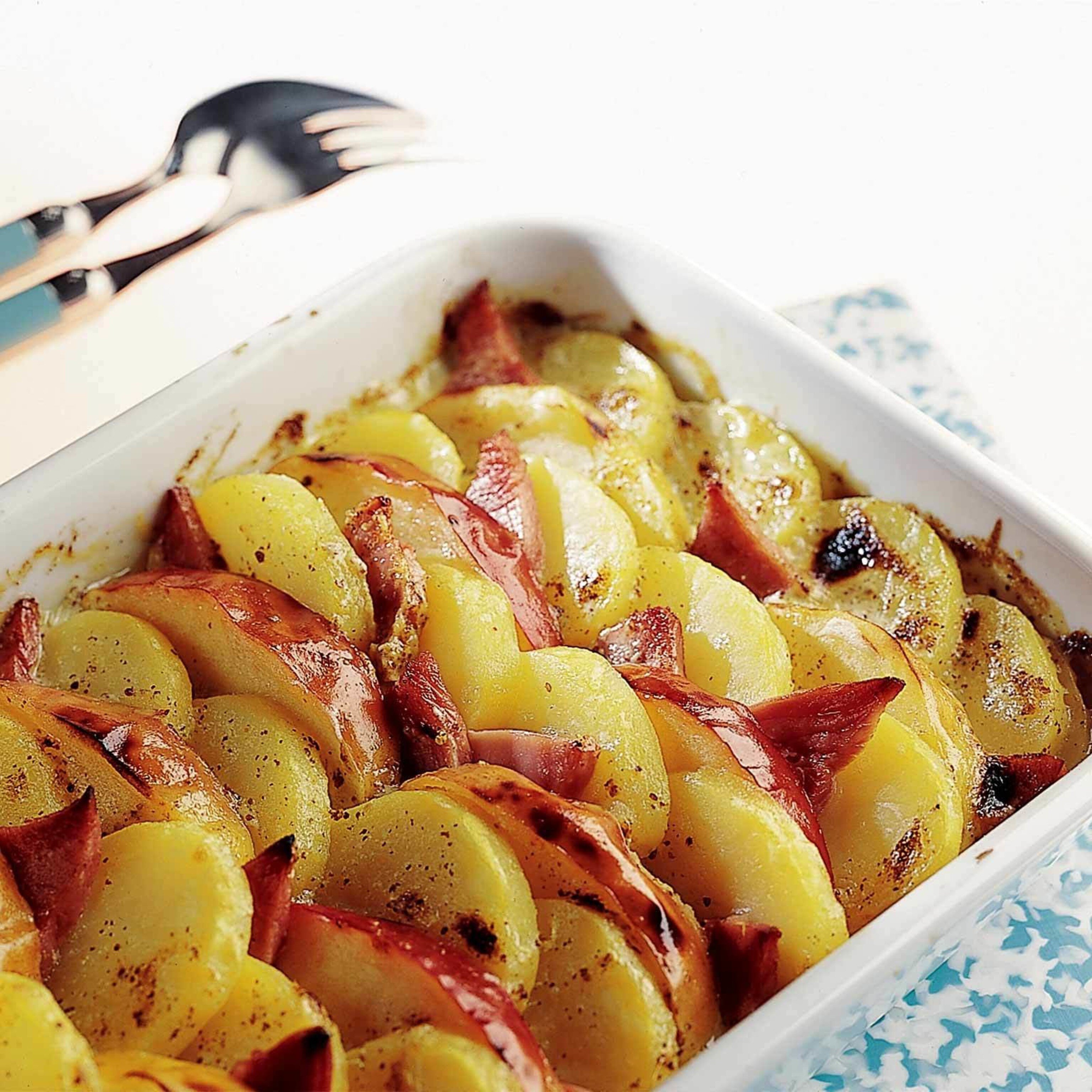 Kartoffel-Schinken-Gratin