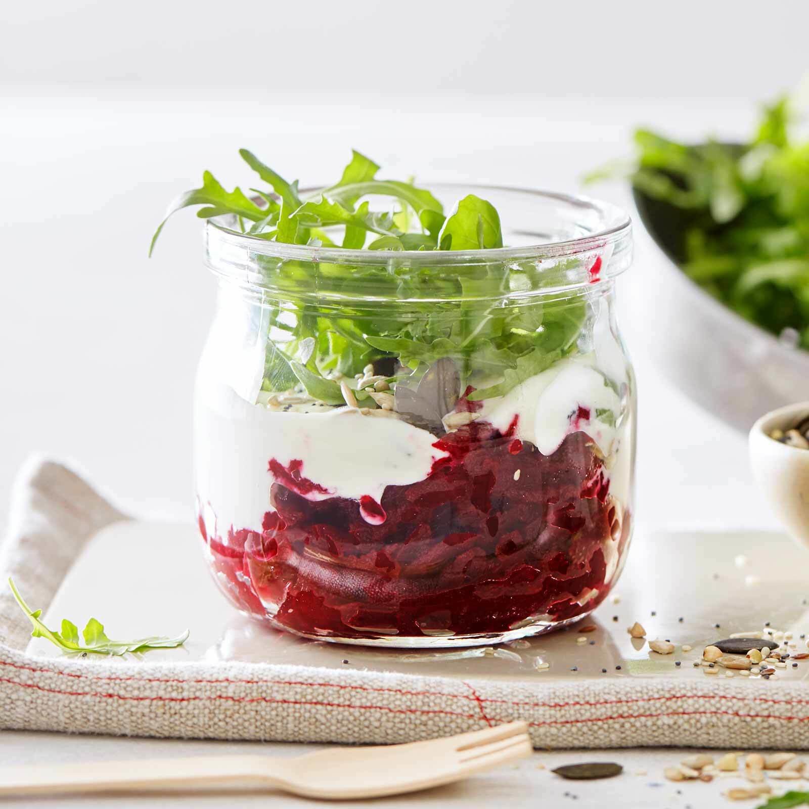 Randensalat im Glas