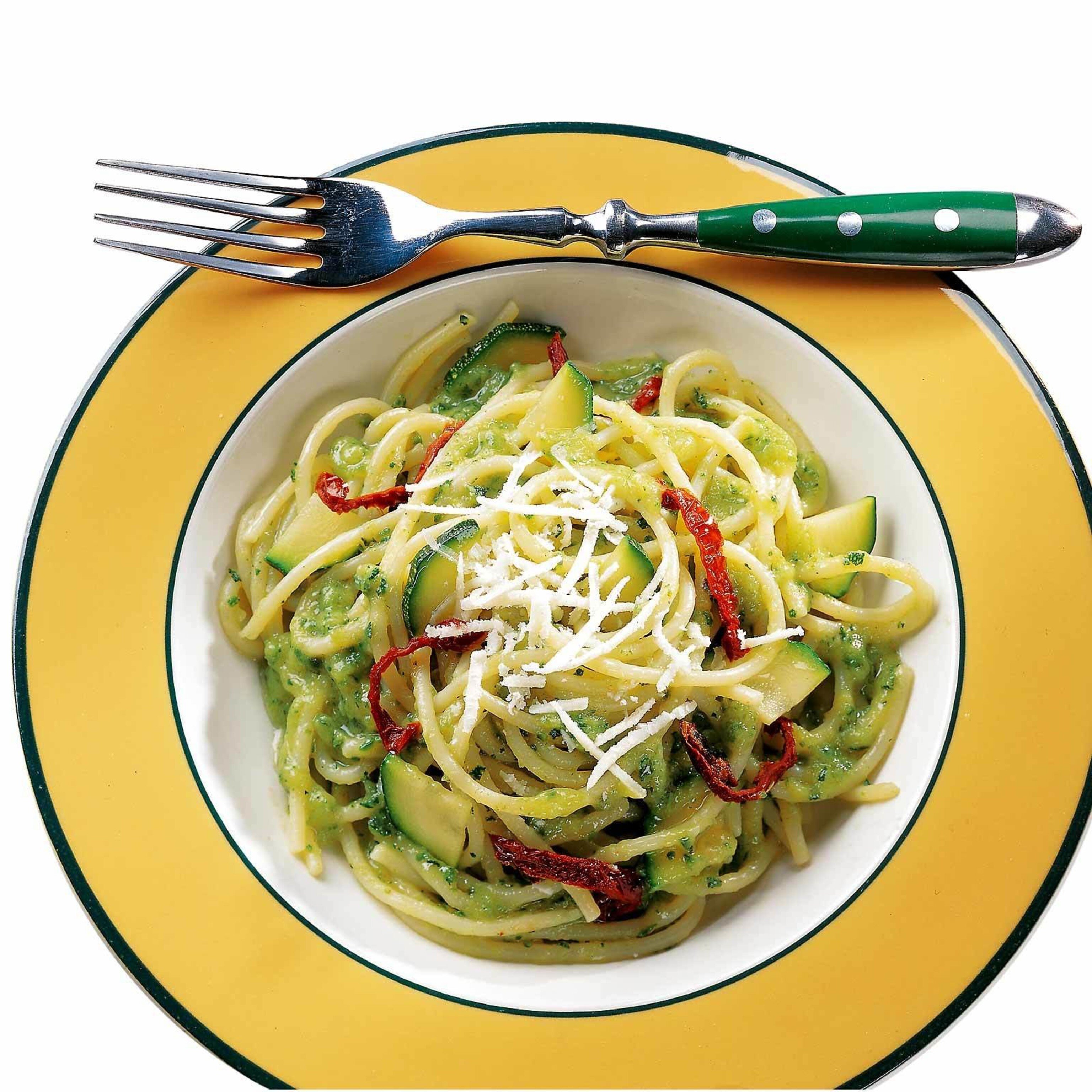 Spaghetti mit Zucchinisauce