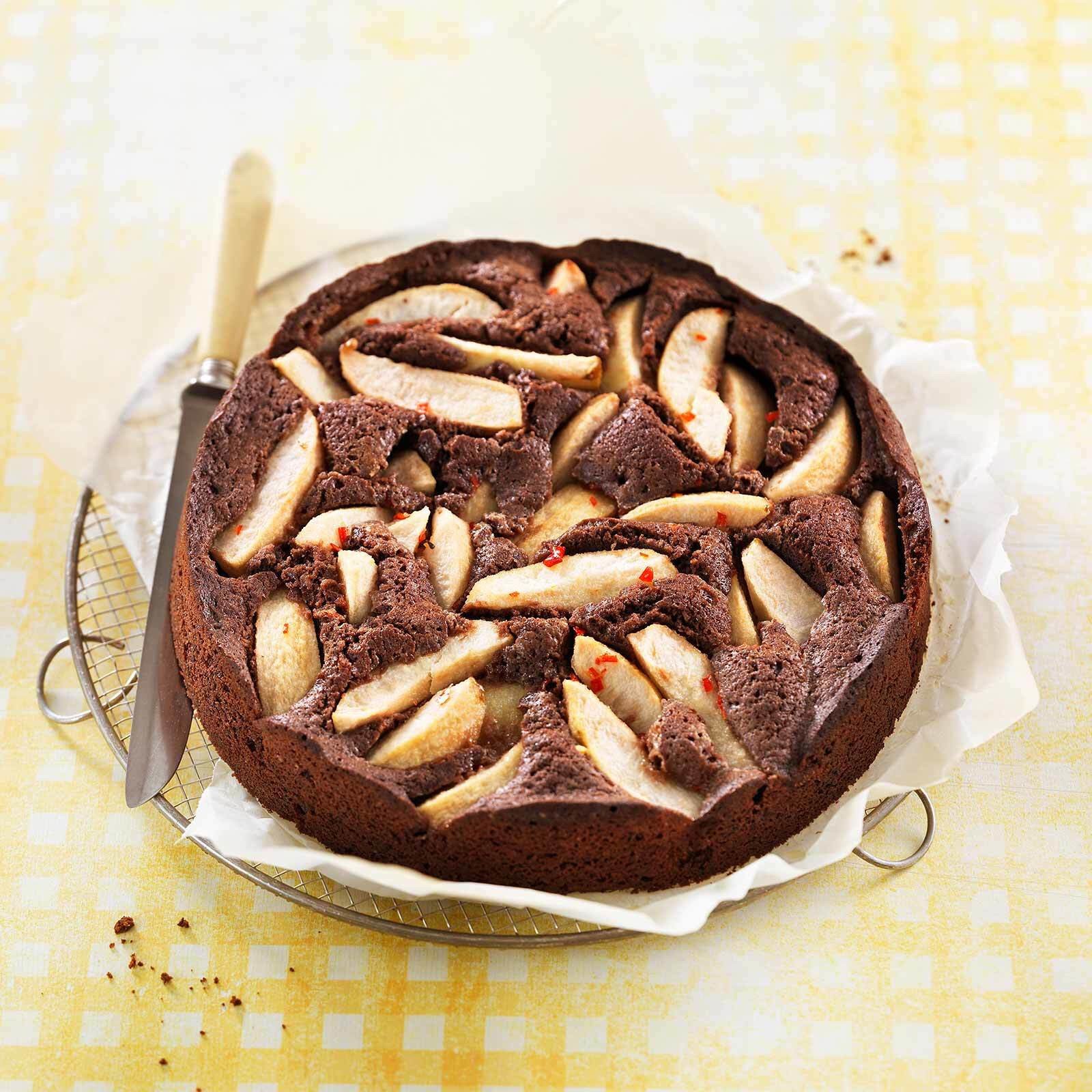 Birnenkuchen mit Chili