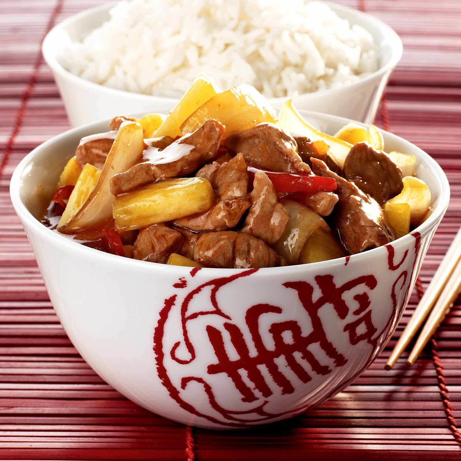 Schweinefleisch sweet and sour