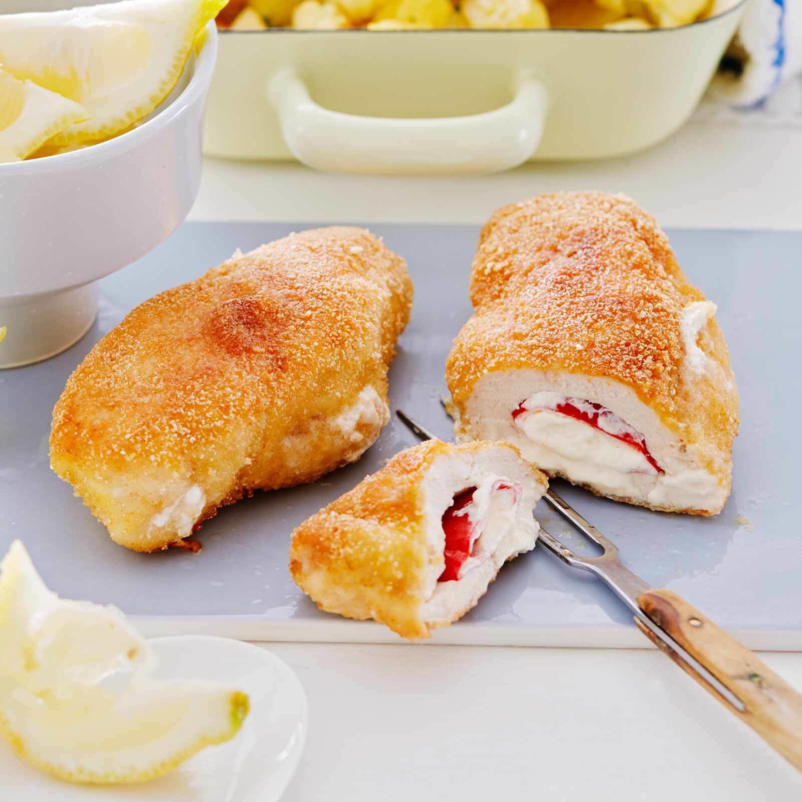 Poulet-Cordons-Bleus mit Pfiff
